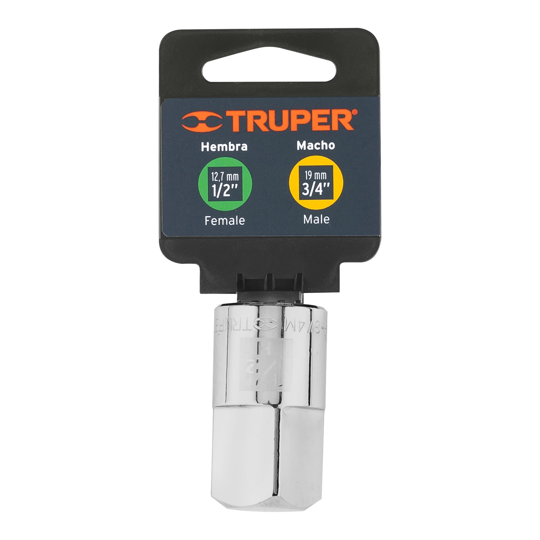 Adaptador para matraca de cuadro 1/2' a cuadro 3/4', Truper - Imagen 4