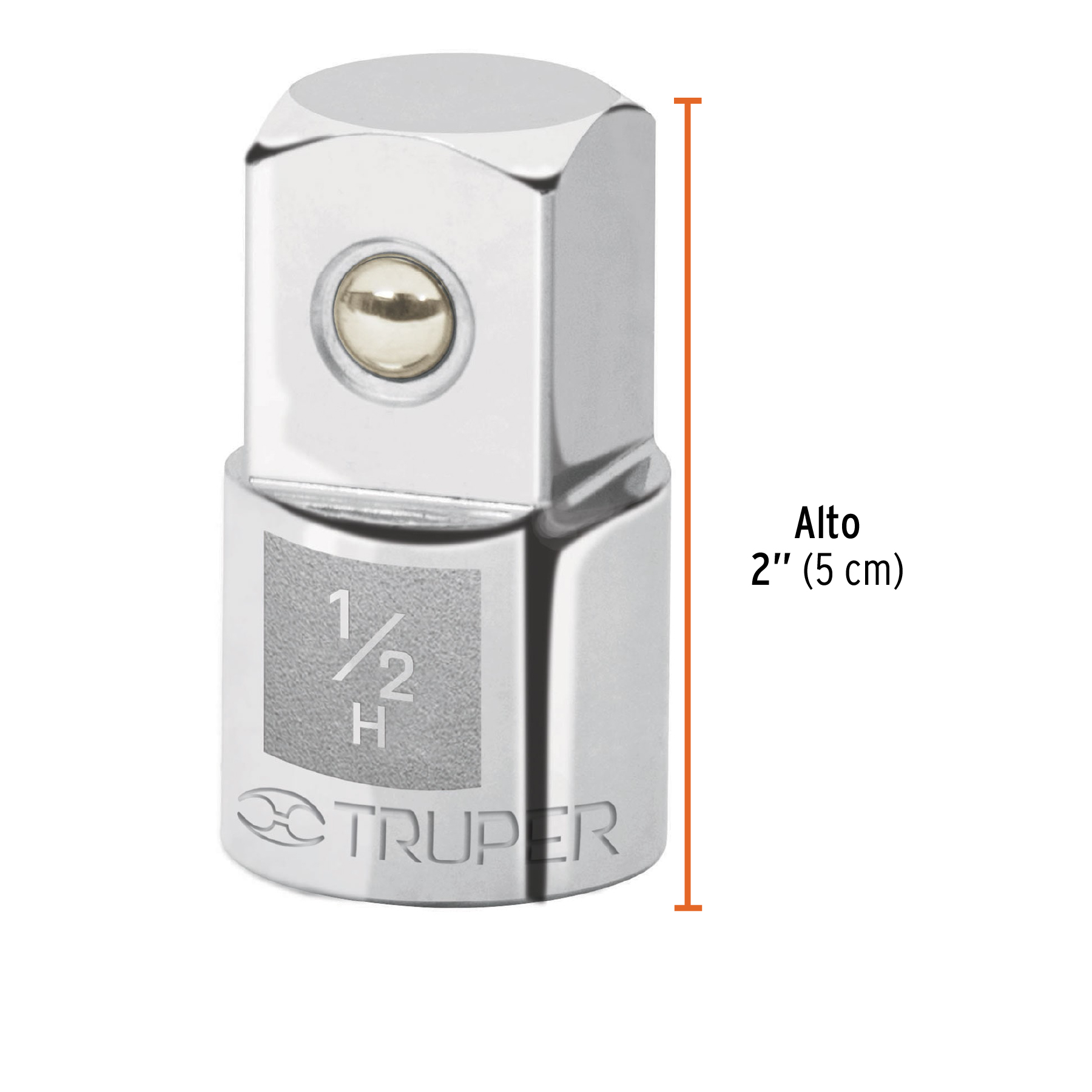 Adaptador para matraca de cuadro 1/2' a cuadro 3/4', Truper - Imagen 3