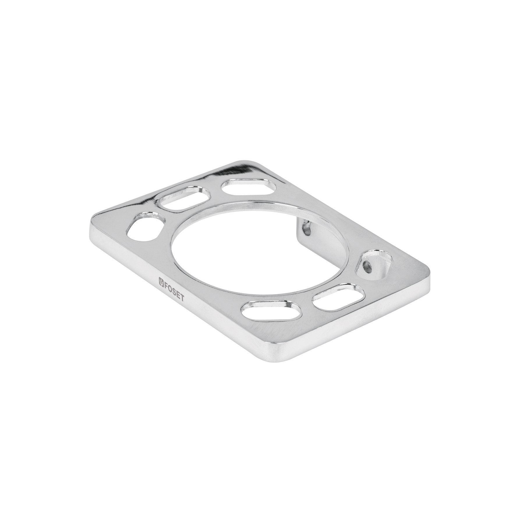 Portavaso cepillero, metálico, cromo, BASIC