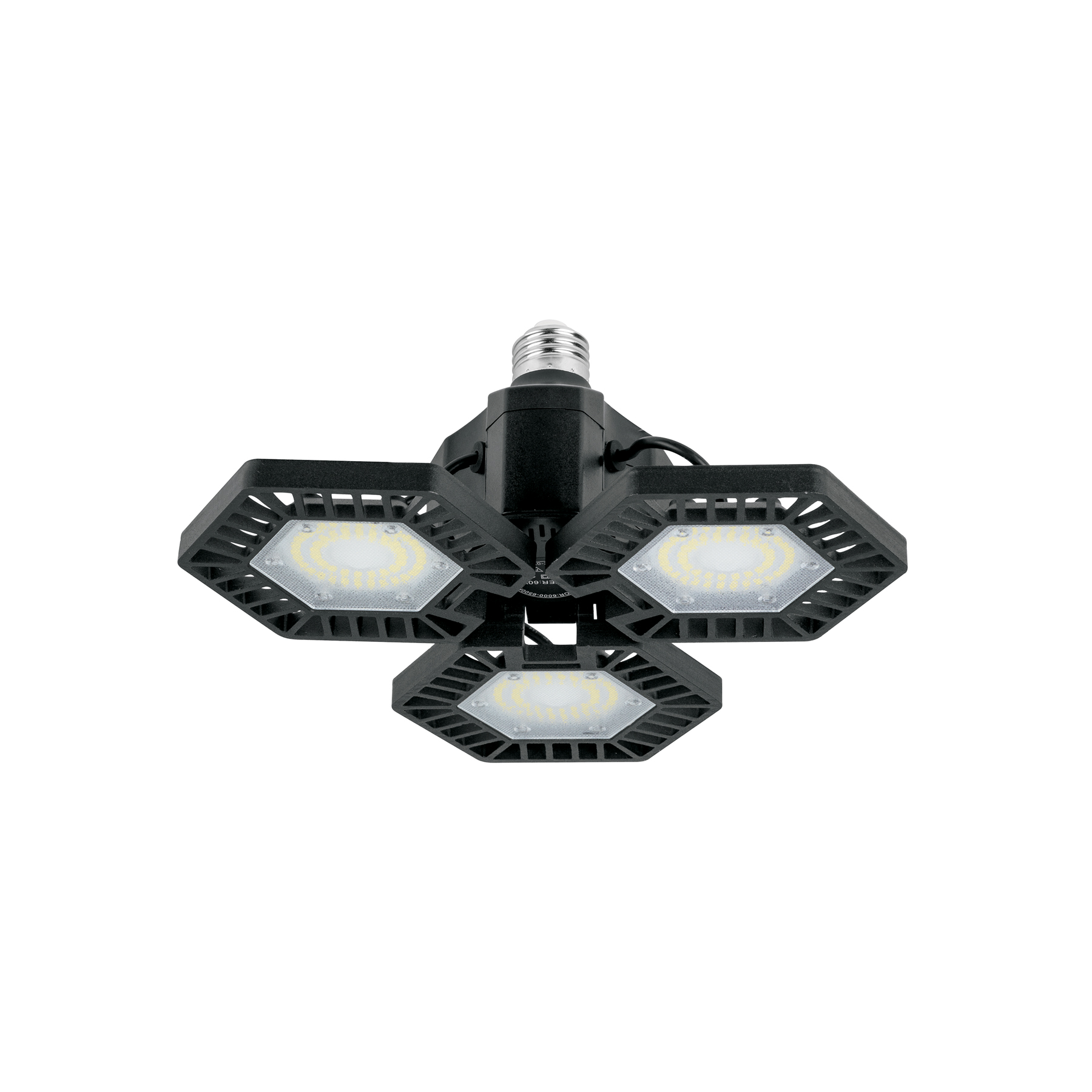 Luminario de LED 50 W, aluminio con 3 paneles abatibles