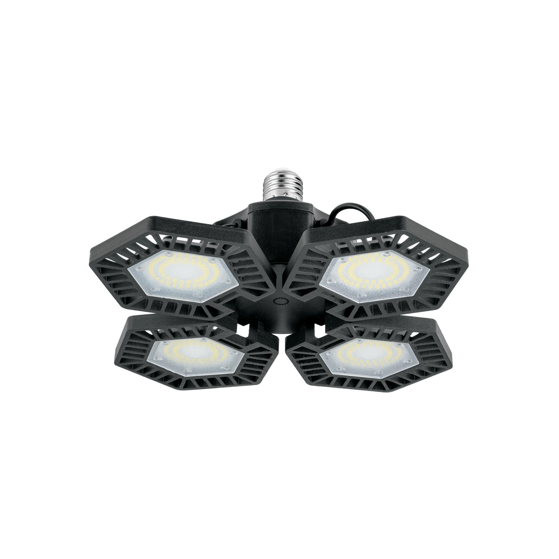 Luminario de LED 100 W, aluminio con 4 paneles abatibles