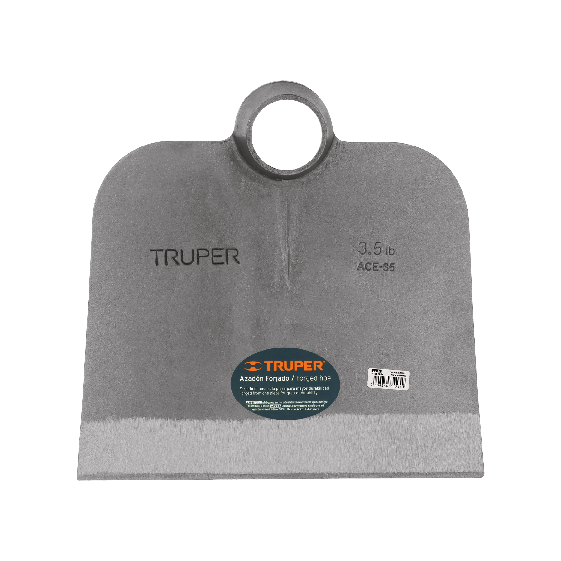 Azadón Centroamericano 3.5, lb sin mango, TRUPER