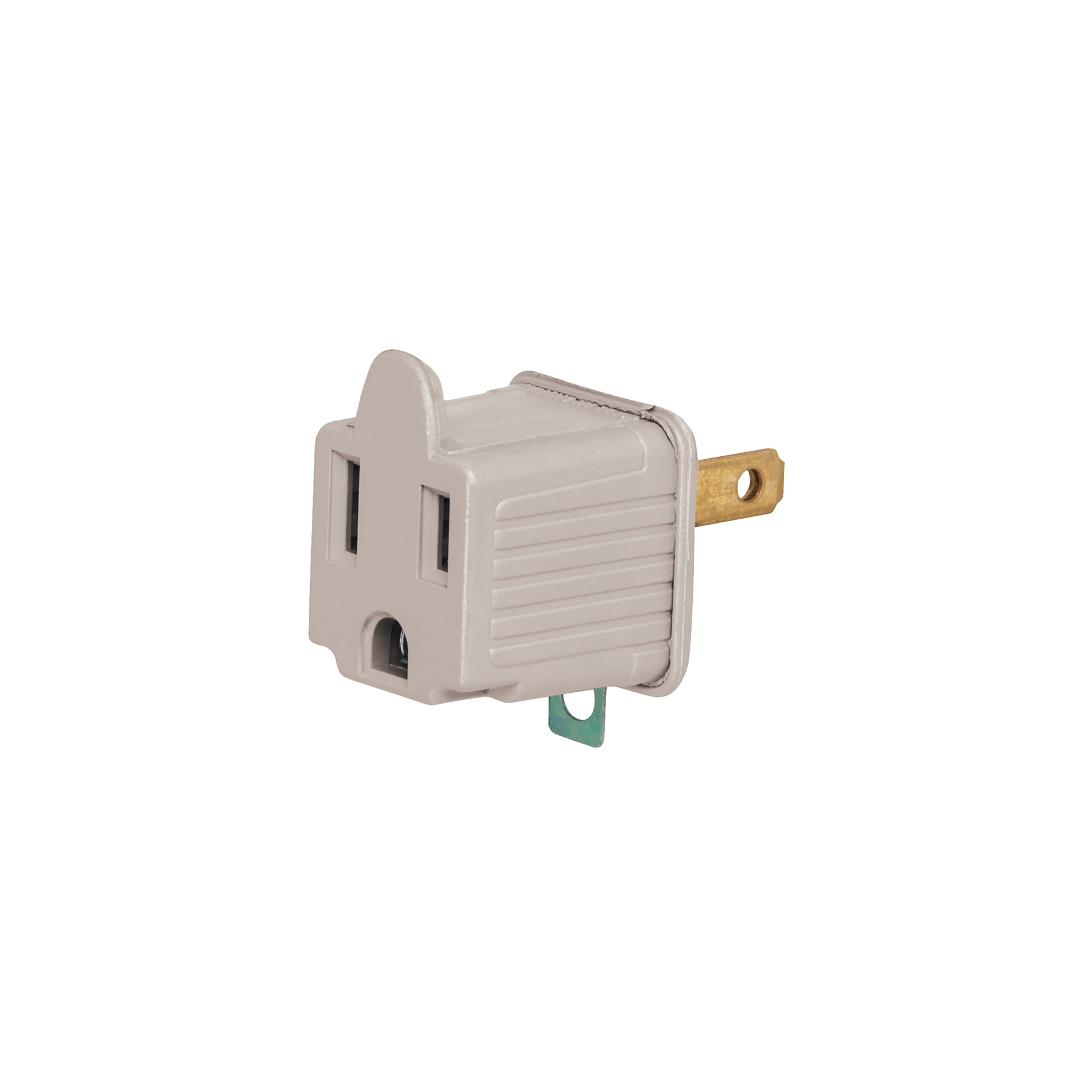 Bolsa con 2 adaptadores 3 a 2 grises, Volteck