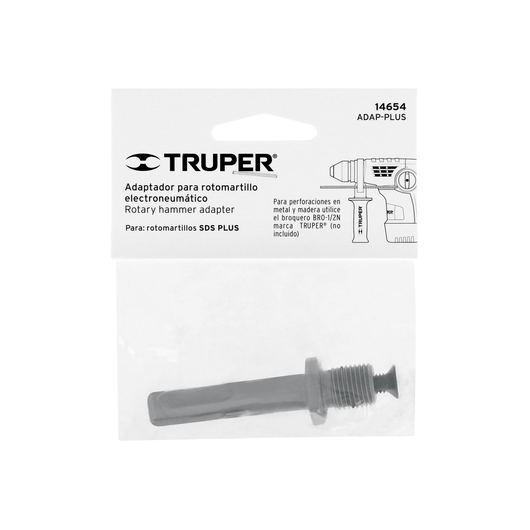 Adaptador para rotomartillos, SDS PLUS, Truper - Imagen 2