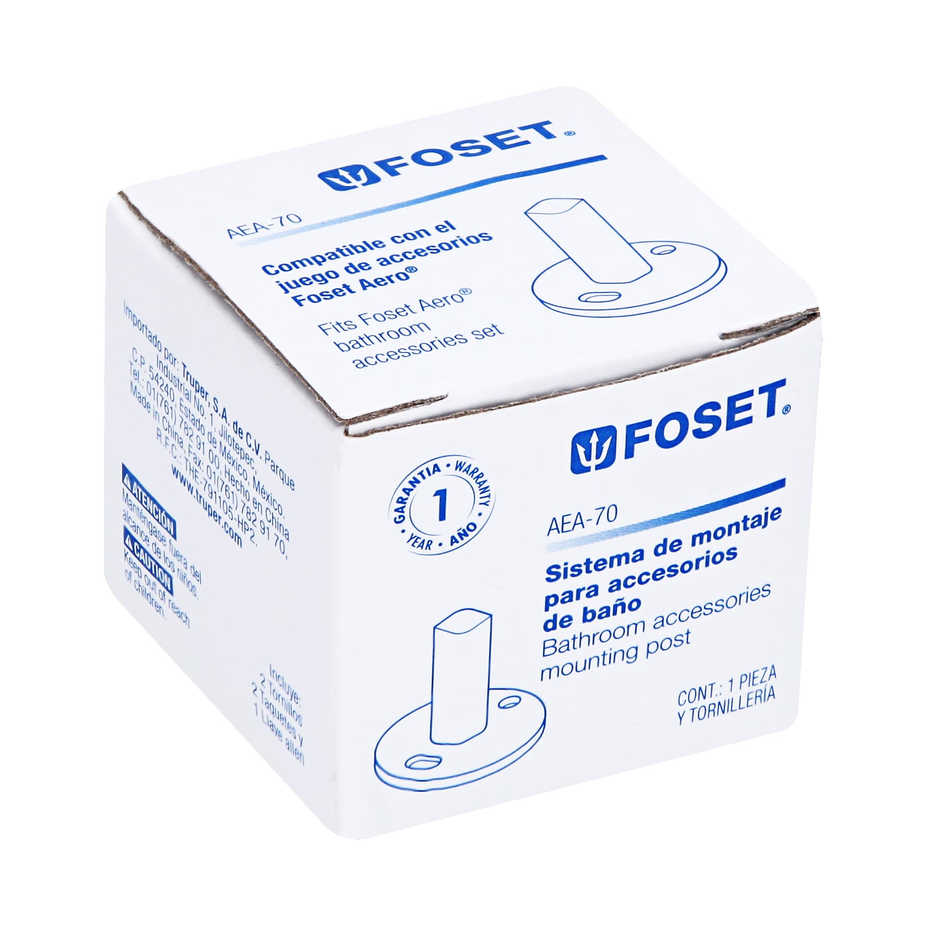 Sistema para montaje de accesorios para baño, Foset Aero - Imagen 2