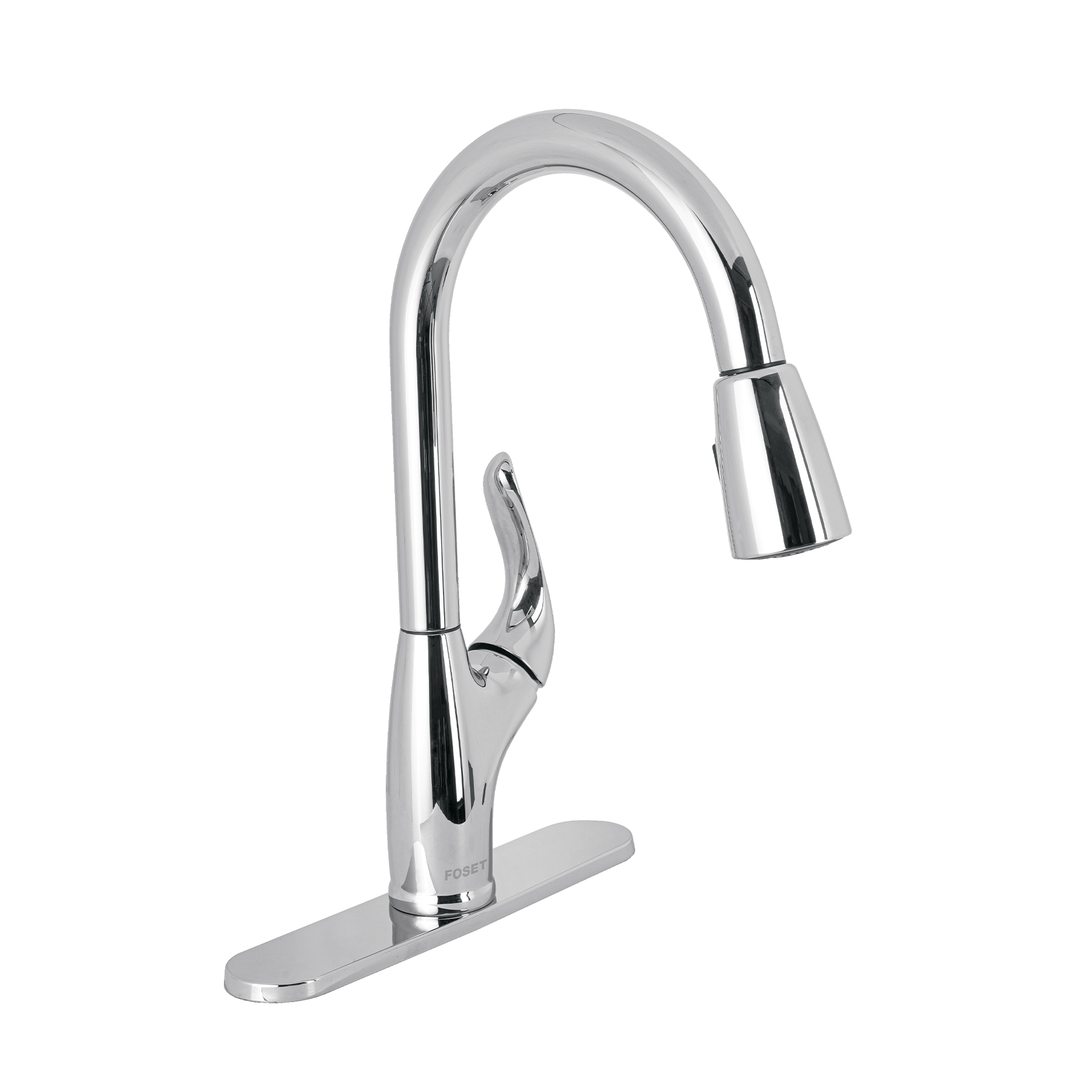 Monomando fregadero cromo, nariz retractil, FOSET AERO