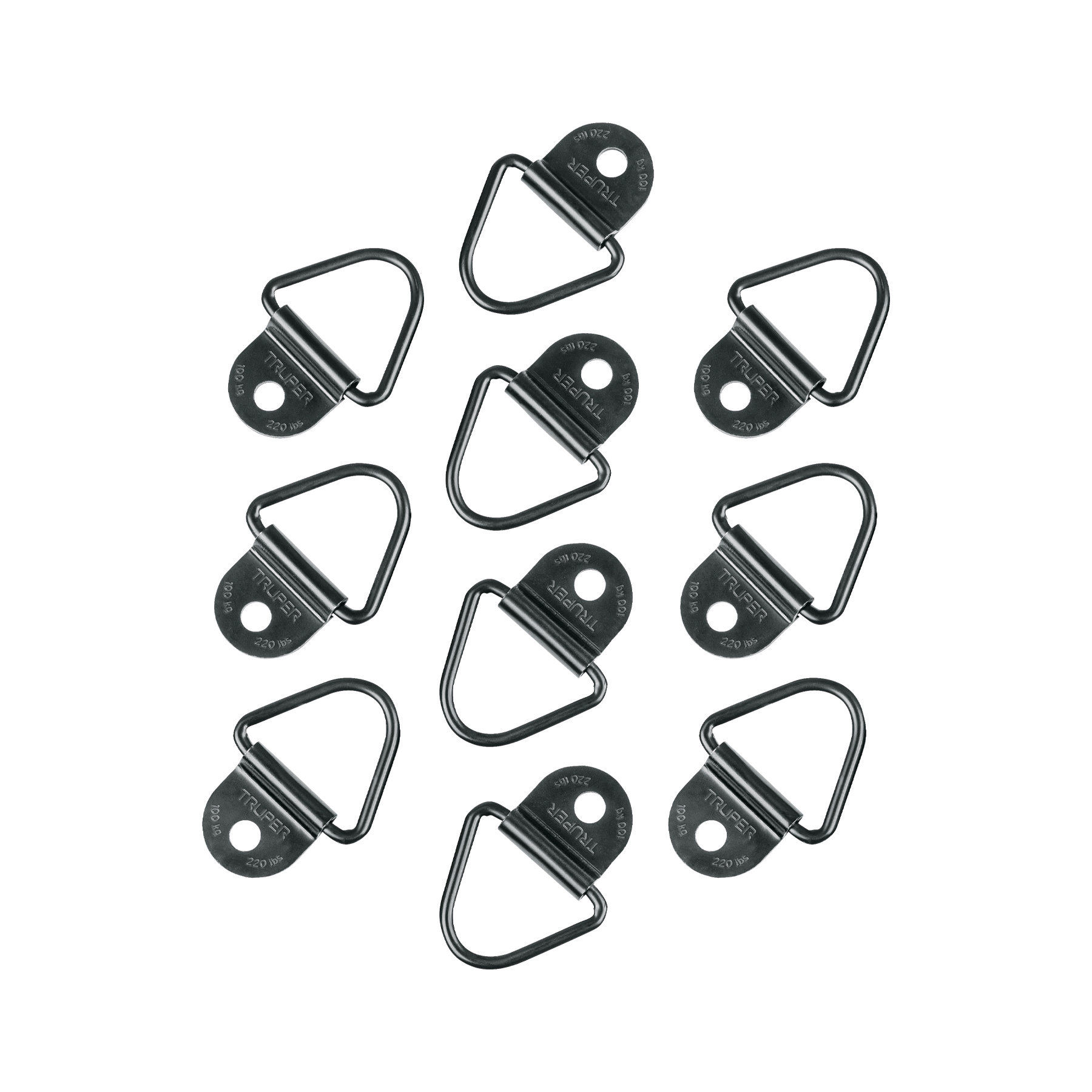 Blister con 10 anclajes para redes de carga de 3.5 ton.