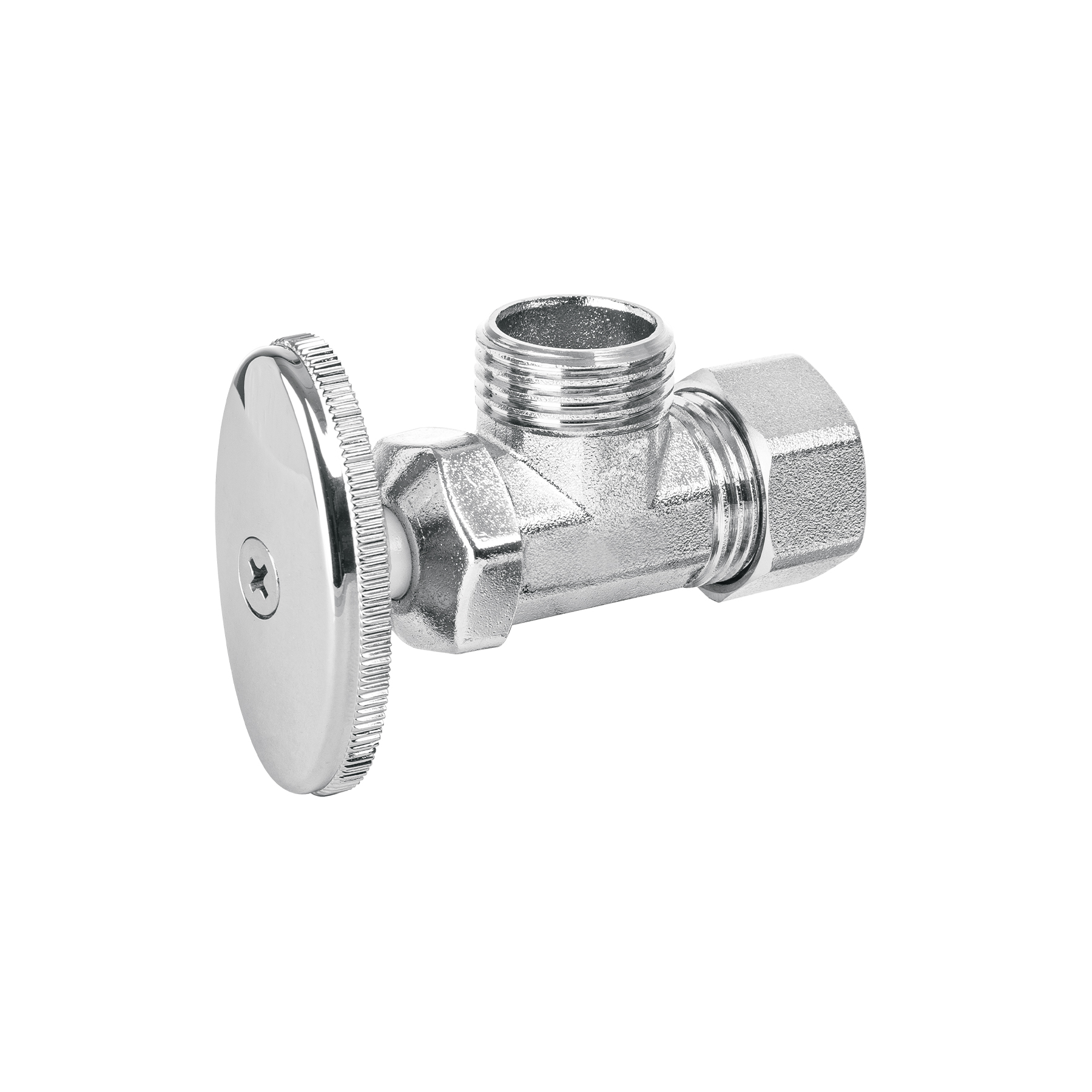 Llave angular 1/2', multivuelta, barrilito, BASIC