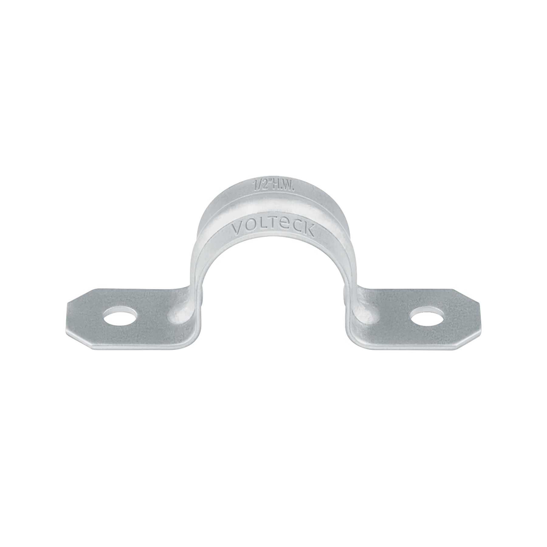 Bolsa c/10 abrazaderas tipo omega 1/2' p/tubo pared gruesa