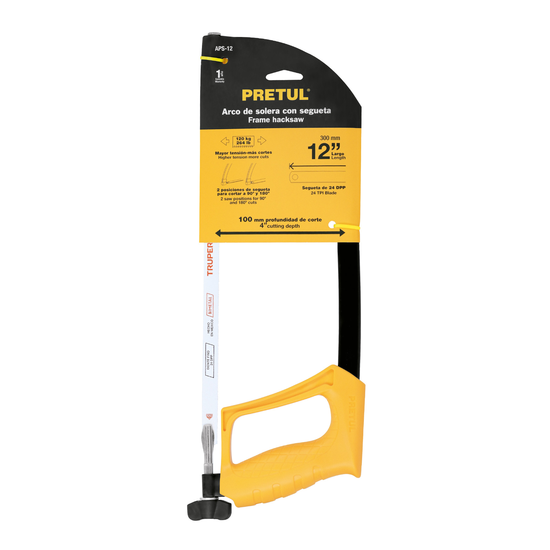 Arco 12' de solera para segueta, Pretul - Imagen 4