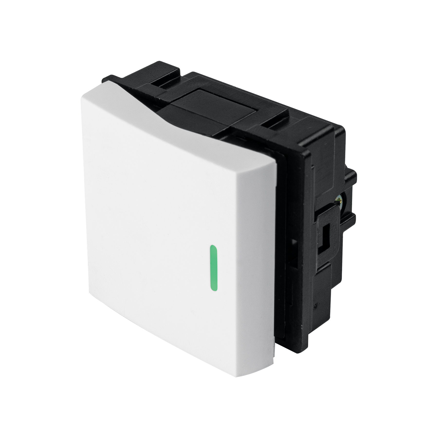 Interruptor de 3 vías de 1.5 módulos, línea Toledo, BASIC