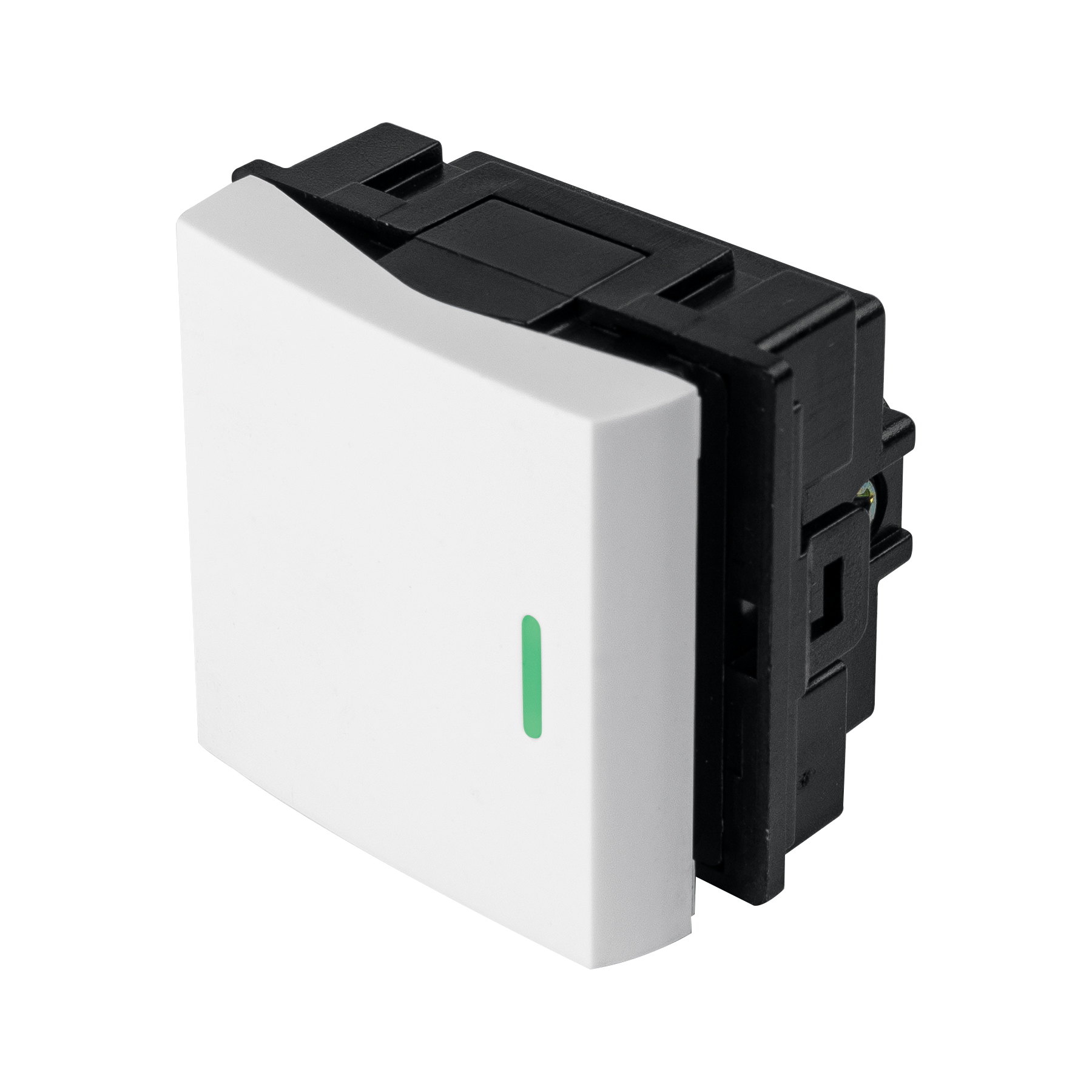 Interruptor sencillo de 1.5 módulos, línea Toledo, BASIC