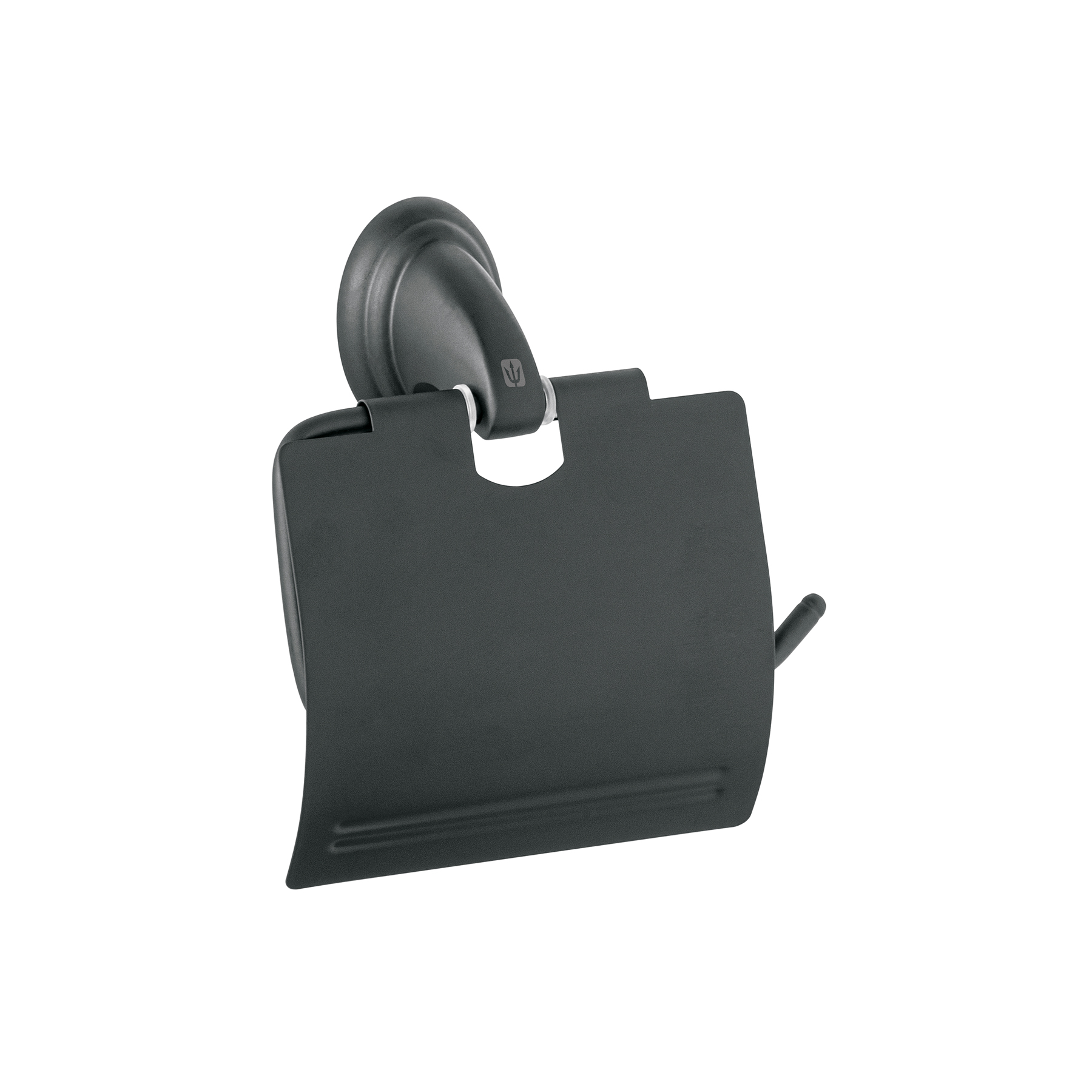 Portarrollo metálico acabado negro, Foset Aqua