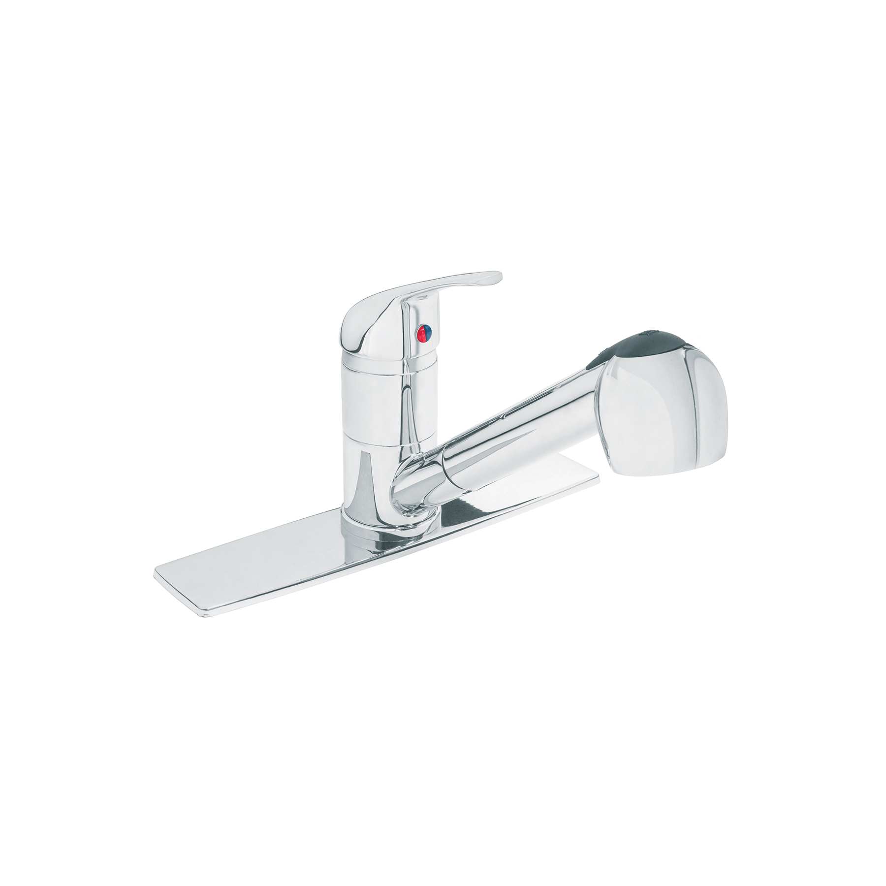 Monomando fregadero cromo, cuello extraíble, AQUA