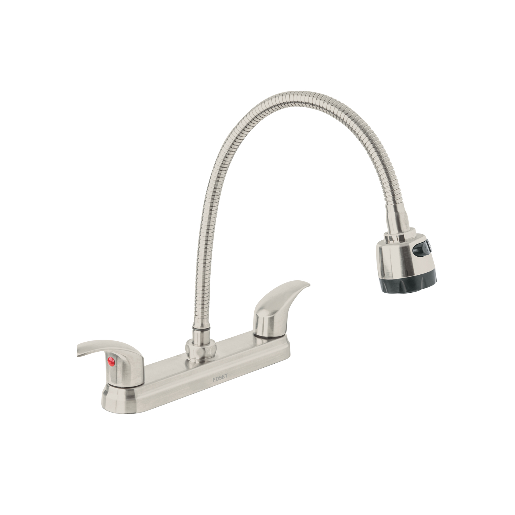 Mezcladora 8' p/fregadero, flexible, palanca, satín, Aqua