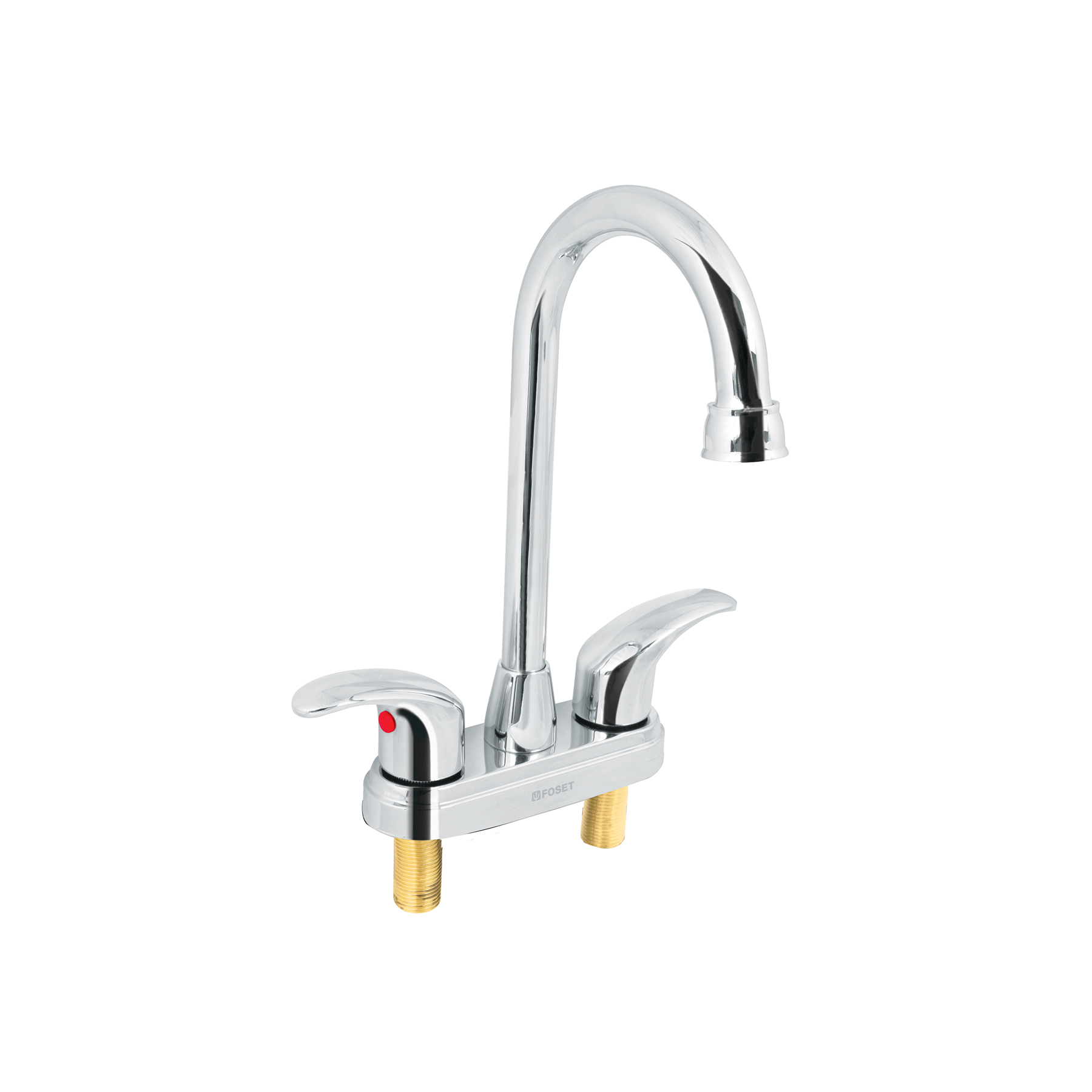 Mezcladora lavabo 4' cromo, tipo bar, palanca, AQUA