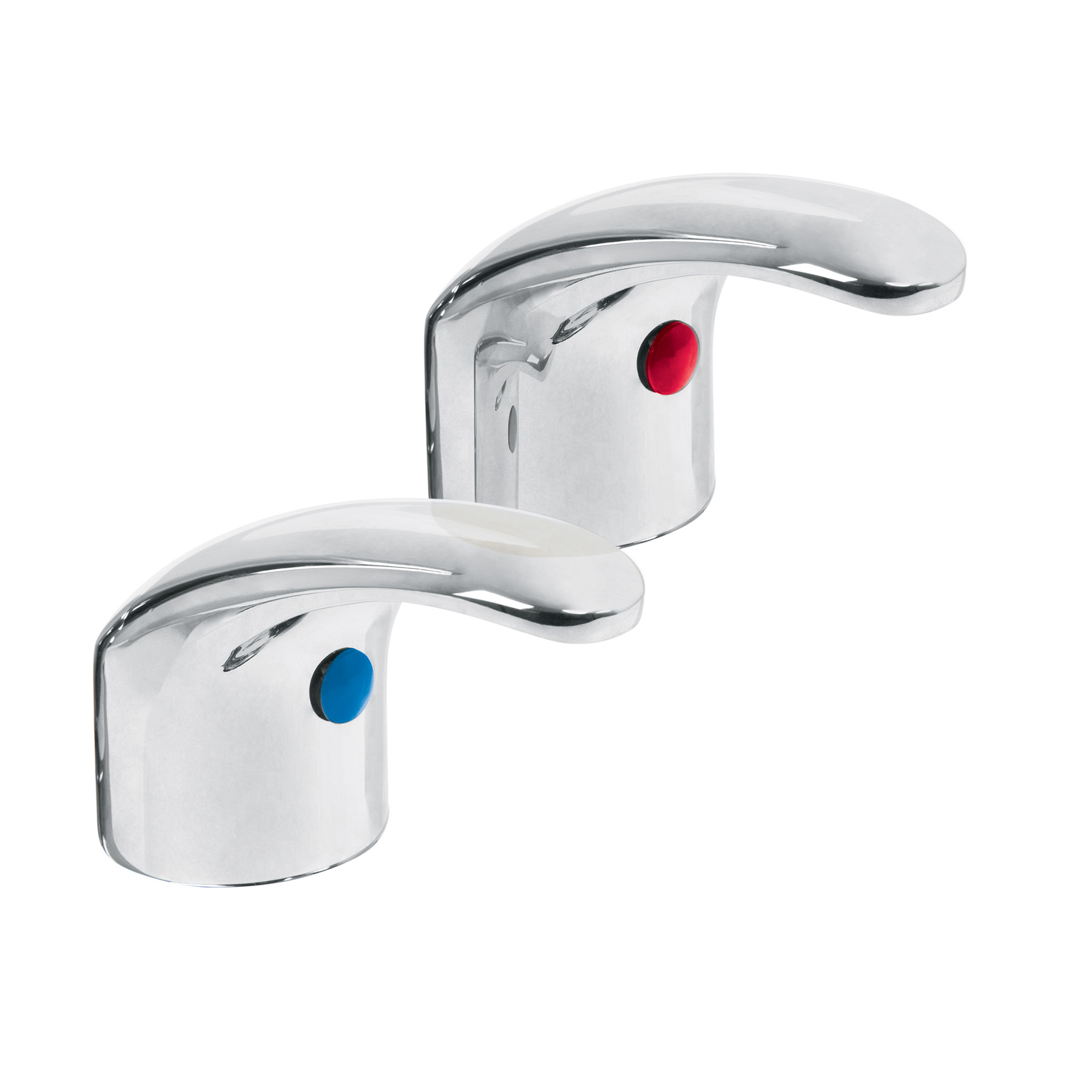 Juego de manerales de palanca p/lav-fregadero, cromo, Aqua