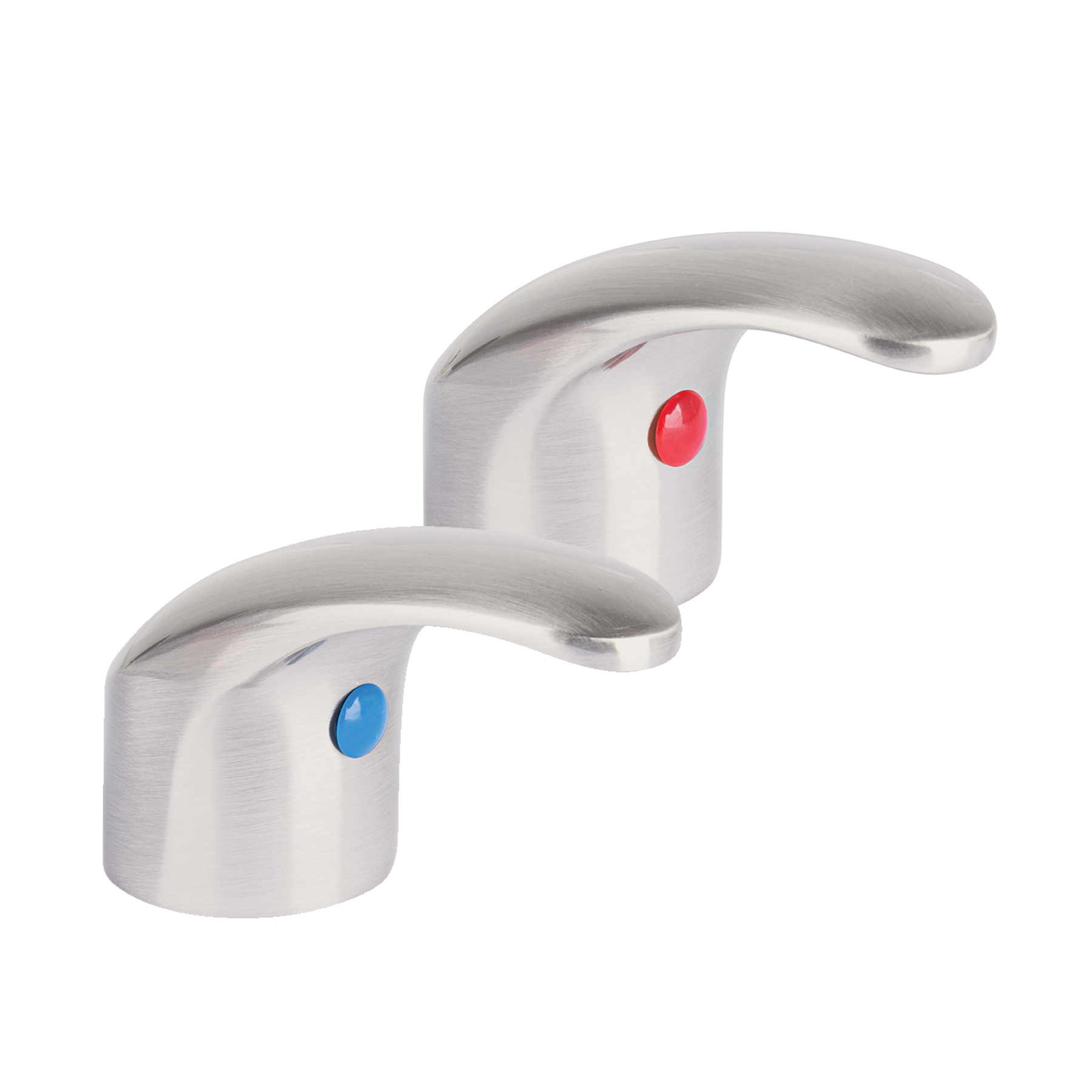 Juego de manerales tipo palanca p/lav-fregadero, satín,Aqua