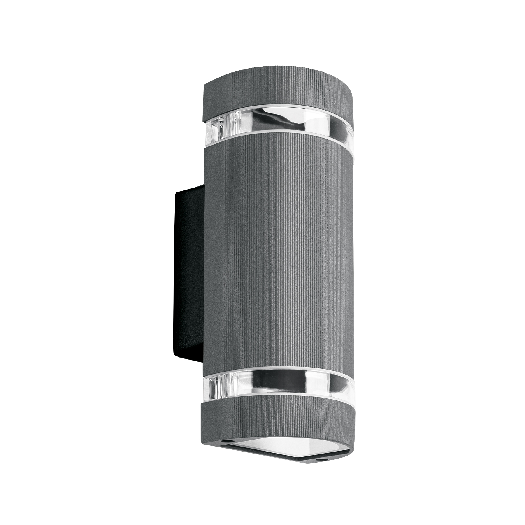 Arbotante exterior con 2 spots, lámparas no incluida, gris