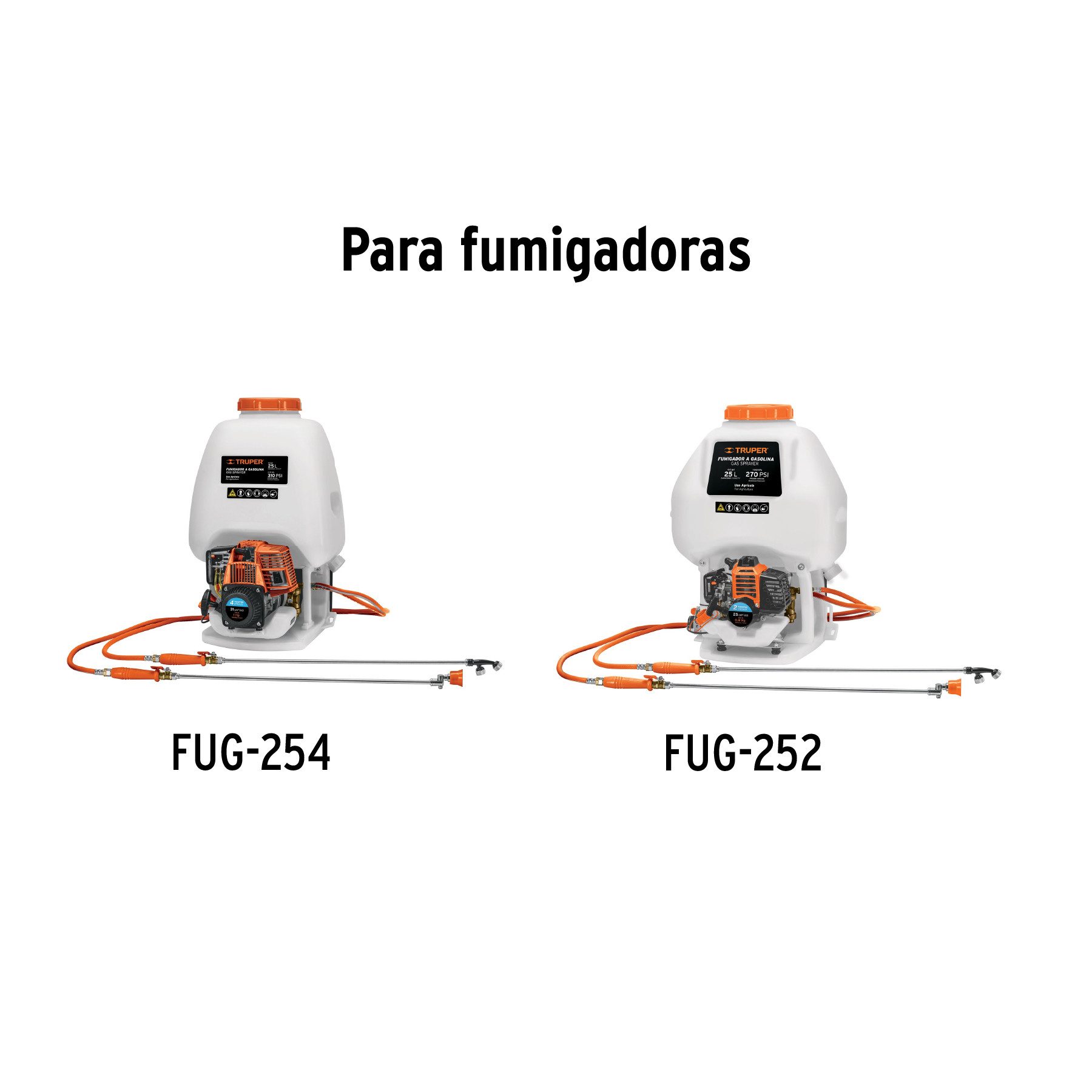 Arnés para fumigadores a gasolina FUG-252, FUG-254, TRUPER - Imagen 2