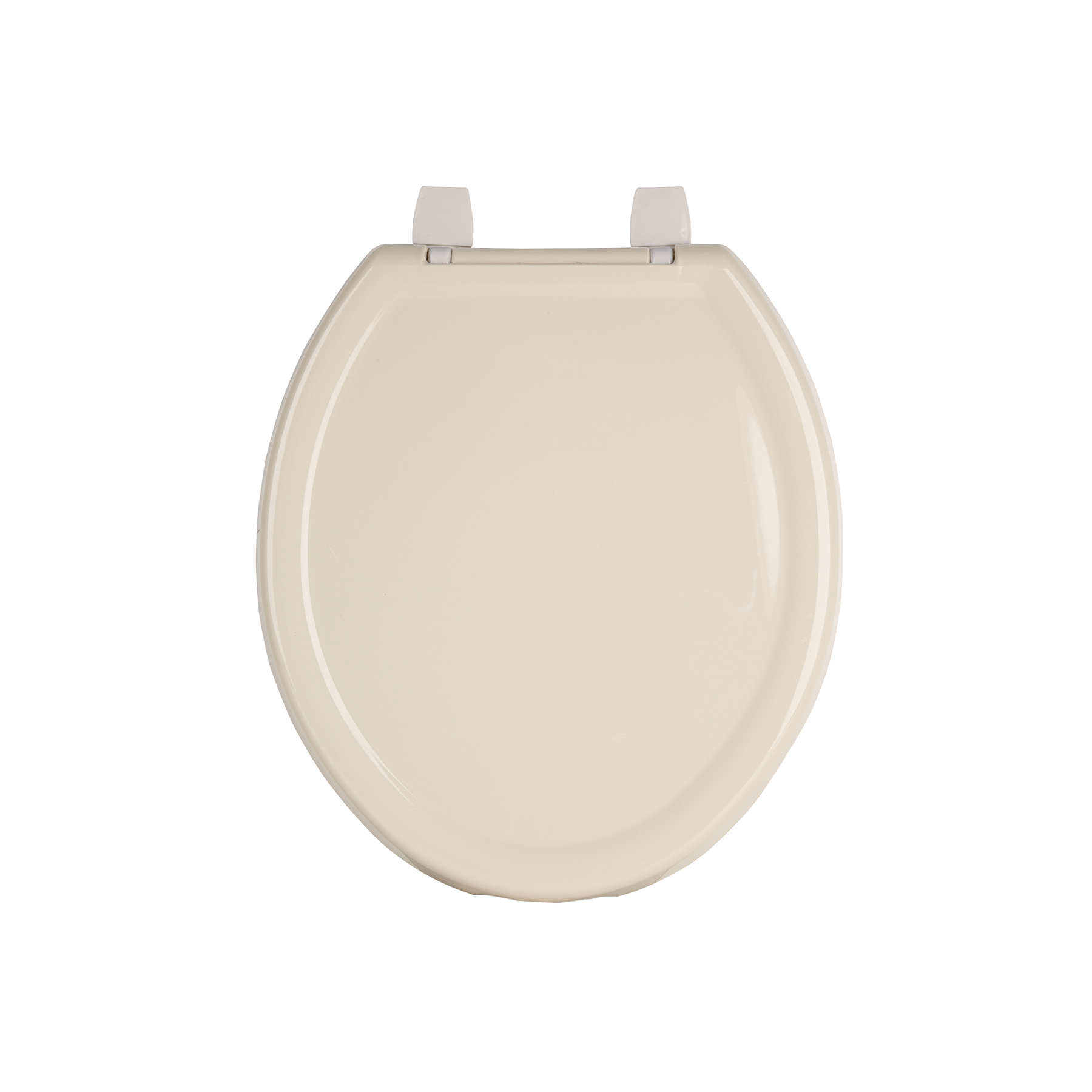 Asiento redondo ligero con tapa para WC, hueso, FOSET BASIC