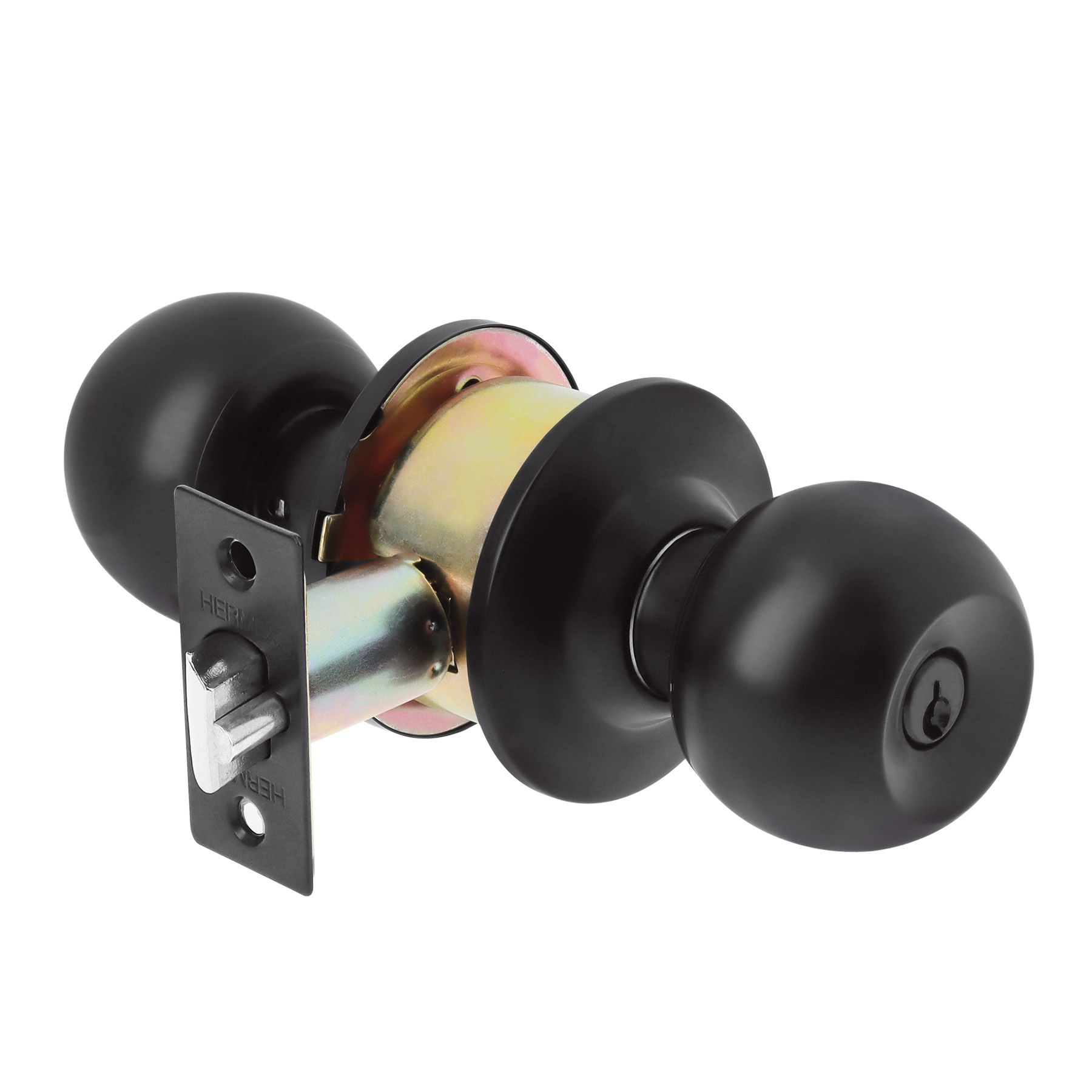 Cerradura esfera, cil, entrada, negro, blíster, BASIC