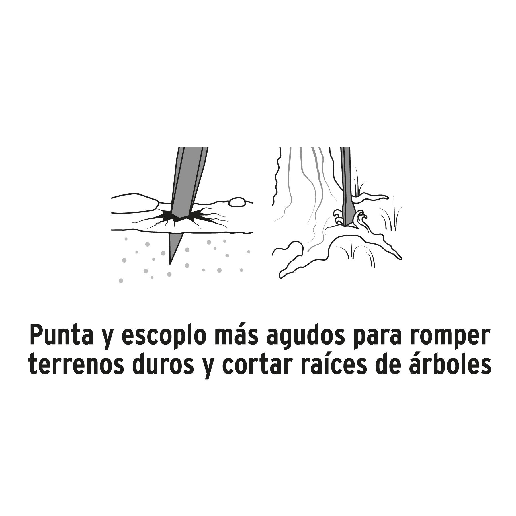 Barreta para tierra dura de 1'x175 cm, escoplo 67 mm, Truper - Imagen 4