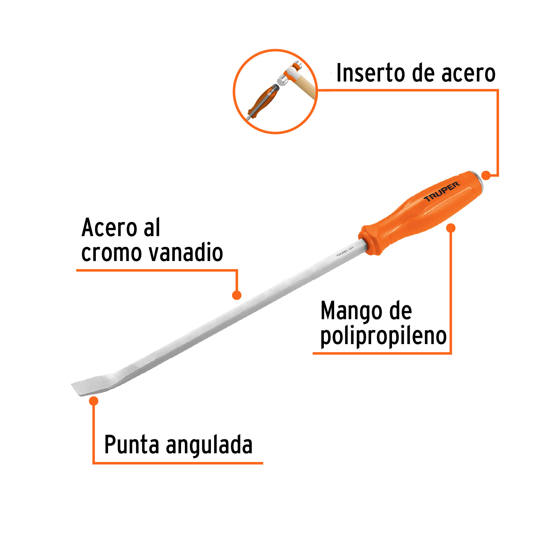 Barra de palanca de 18', Truper - Imagen 2