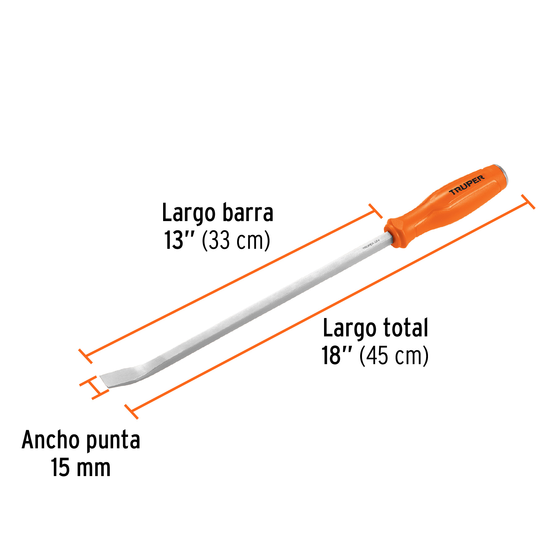Barra de palanca de 18', Truper - Imagen 3