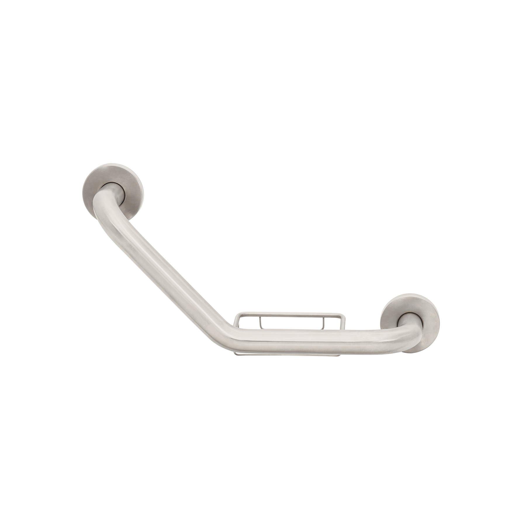 Barra angular con jabonera, acero inox, 1-1/4' x 42cm, FOSET