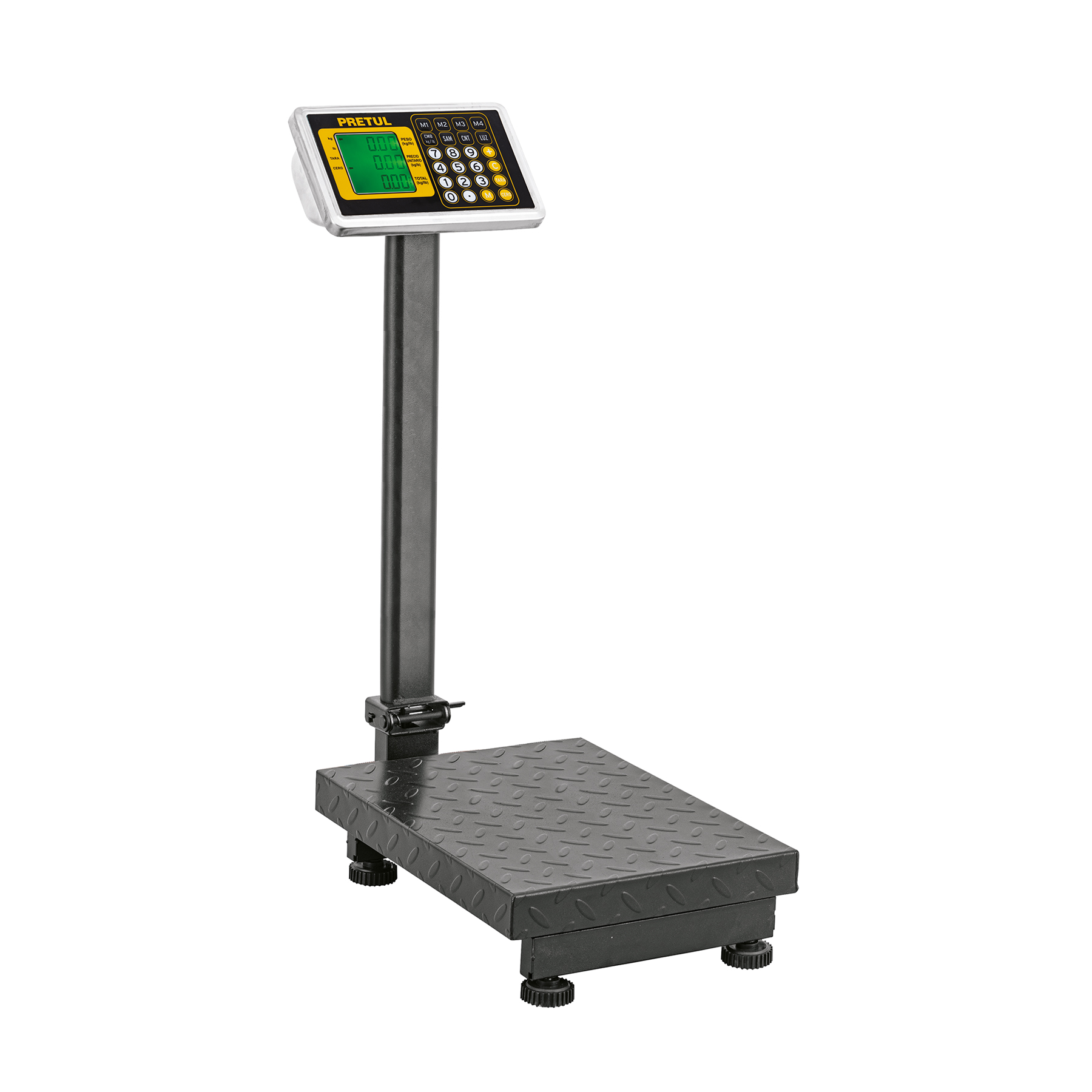 Báscula electrónica de plataforma, plegable, 100 kg. Pretul