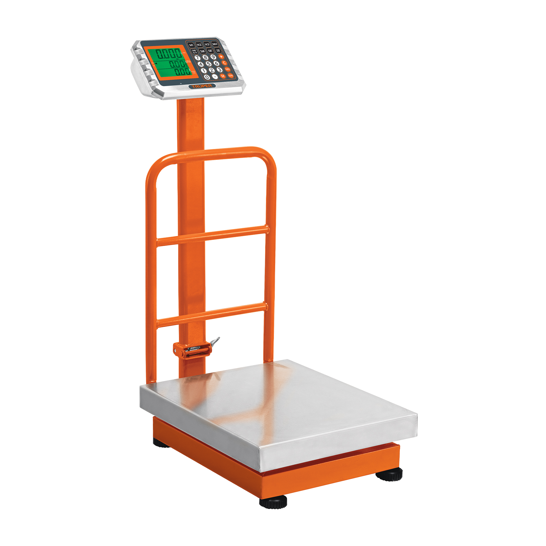 Báscula electrónica de plataforma, 200 kg, inoxidable TRUPER