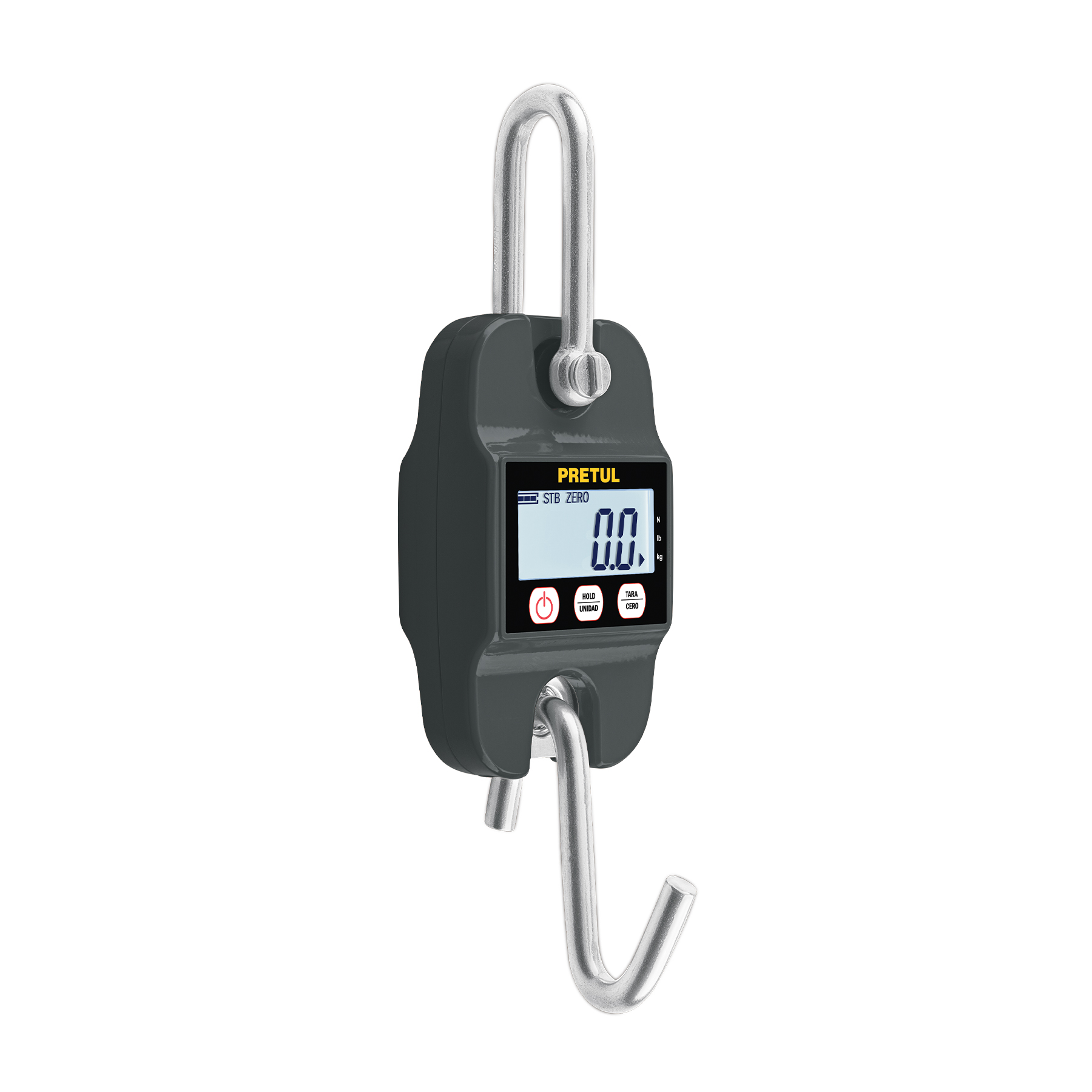 Báscula electrónica colgante, 300 kg, de pilas, PRETUL