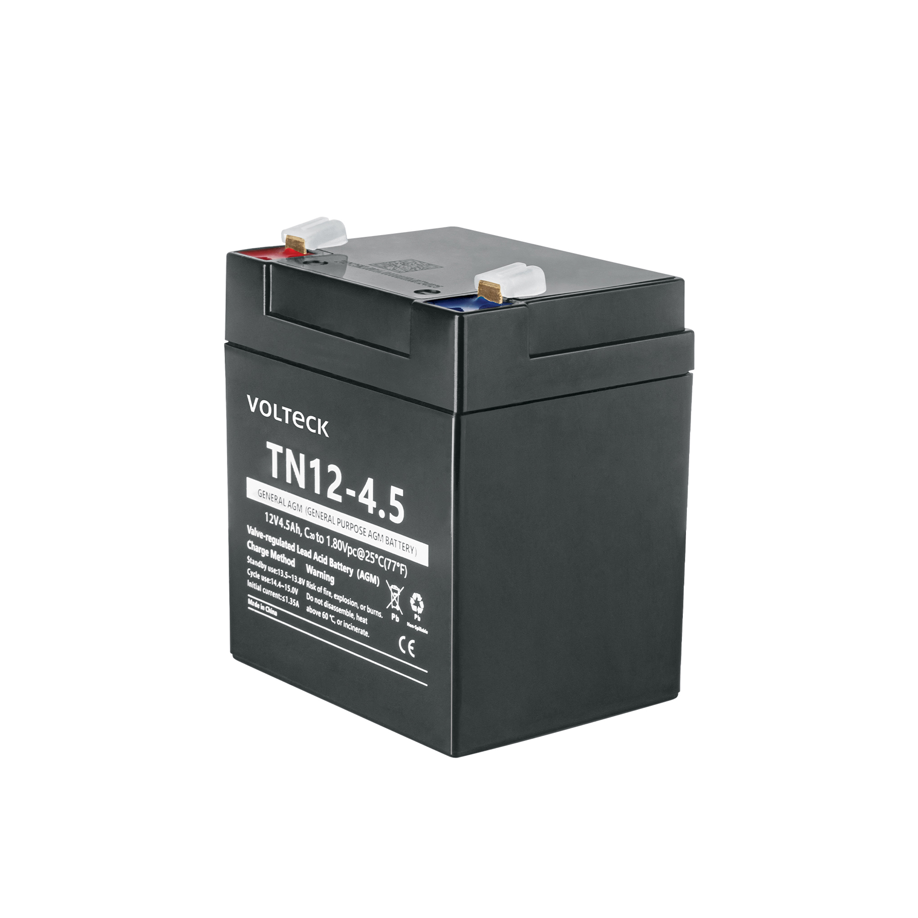 Batería sellada de ácido-plomo 12 Vcc 4.5 Ah, VOLTECK