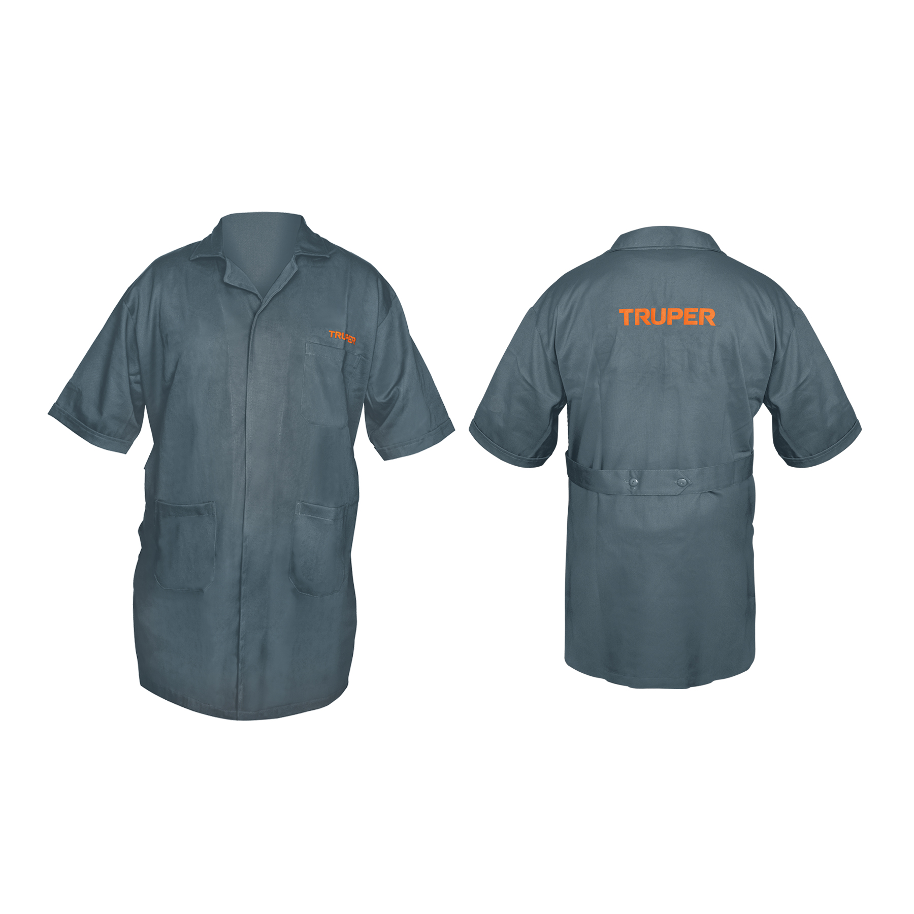 Bata bordada con logo, talla 44, Truper