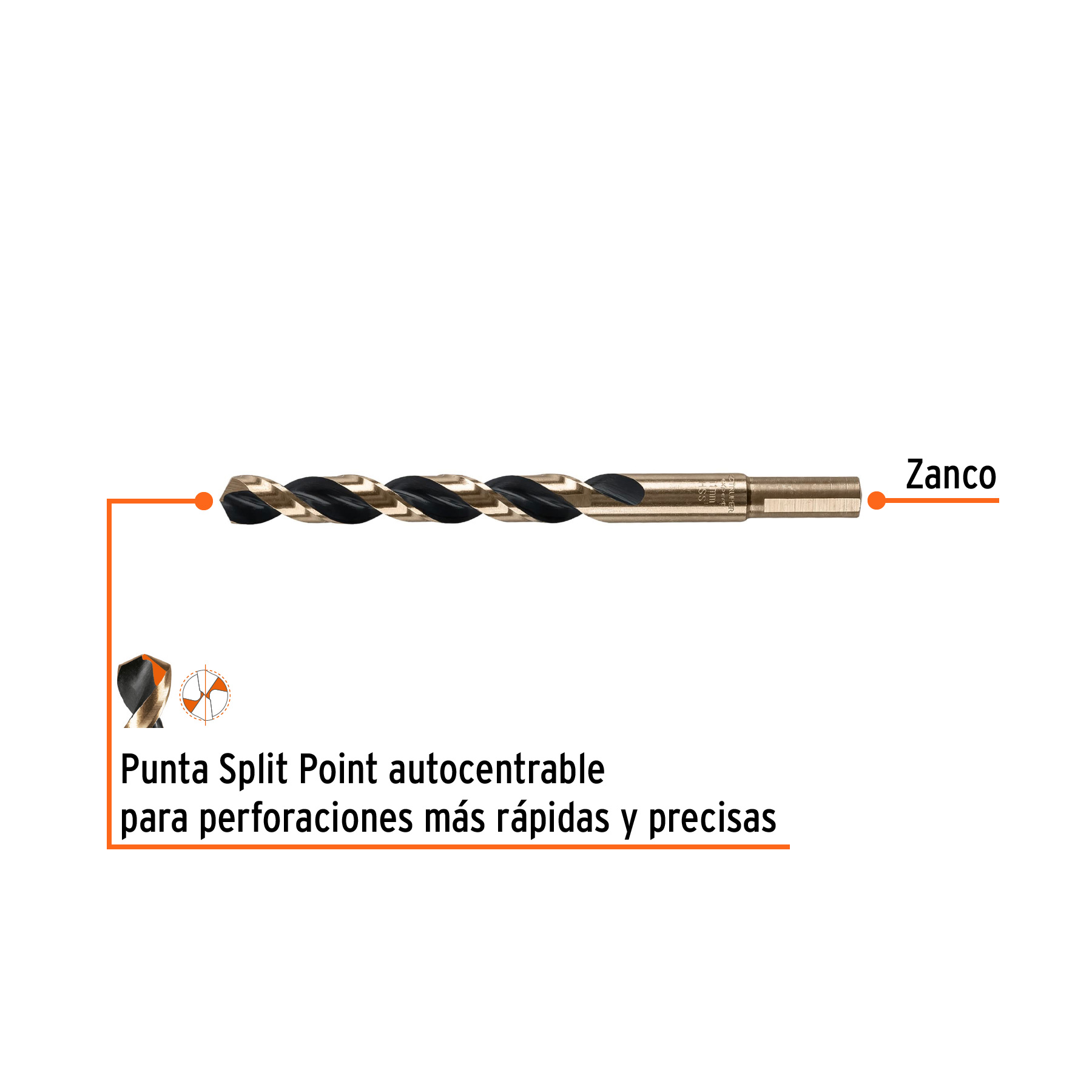 Broca HSS 11.0 mm Trugold para metal, Truper Expert - Imagen 2