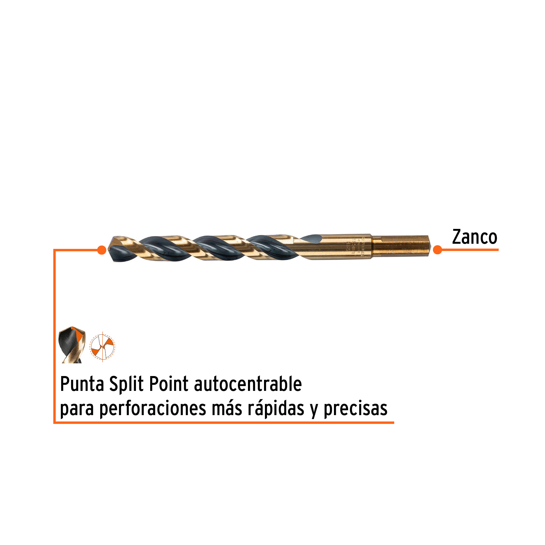 Broca HSS 11.5 mm Trugold para metal, Truper Expert - Imagen 2