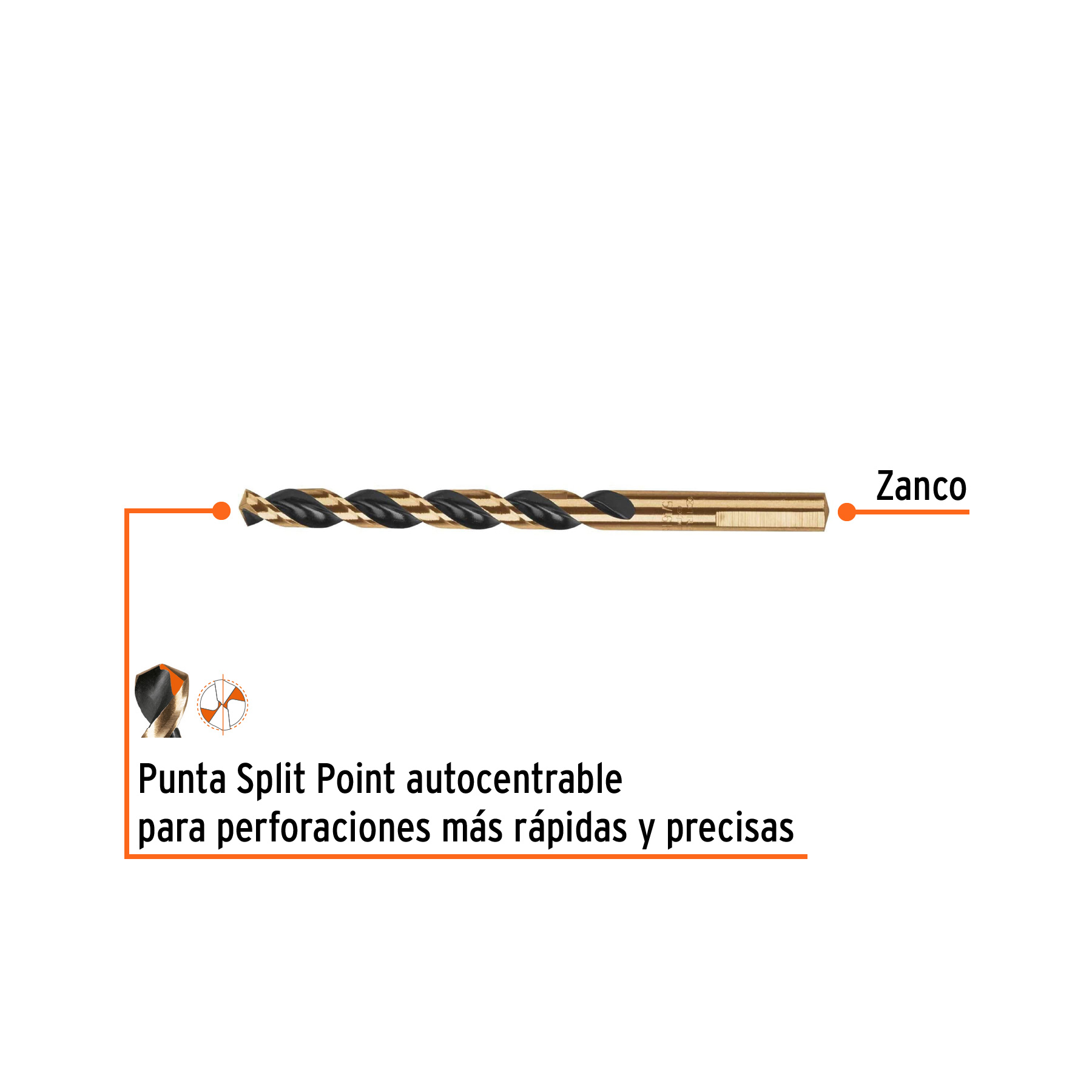 Broca HSS 5/16' Trugold para metal, Truper Expert - Imagen 2