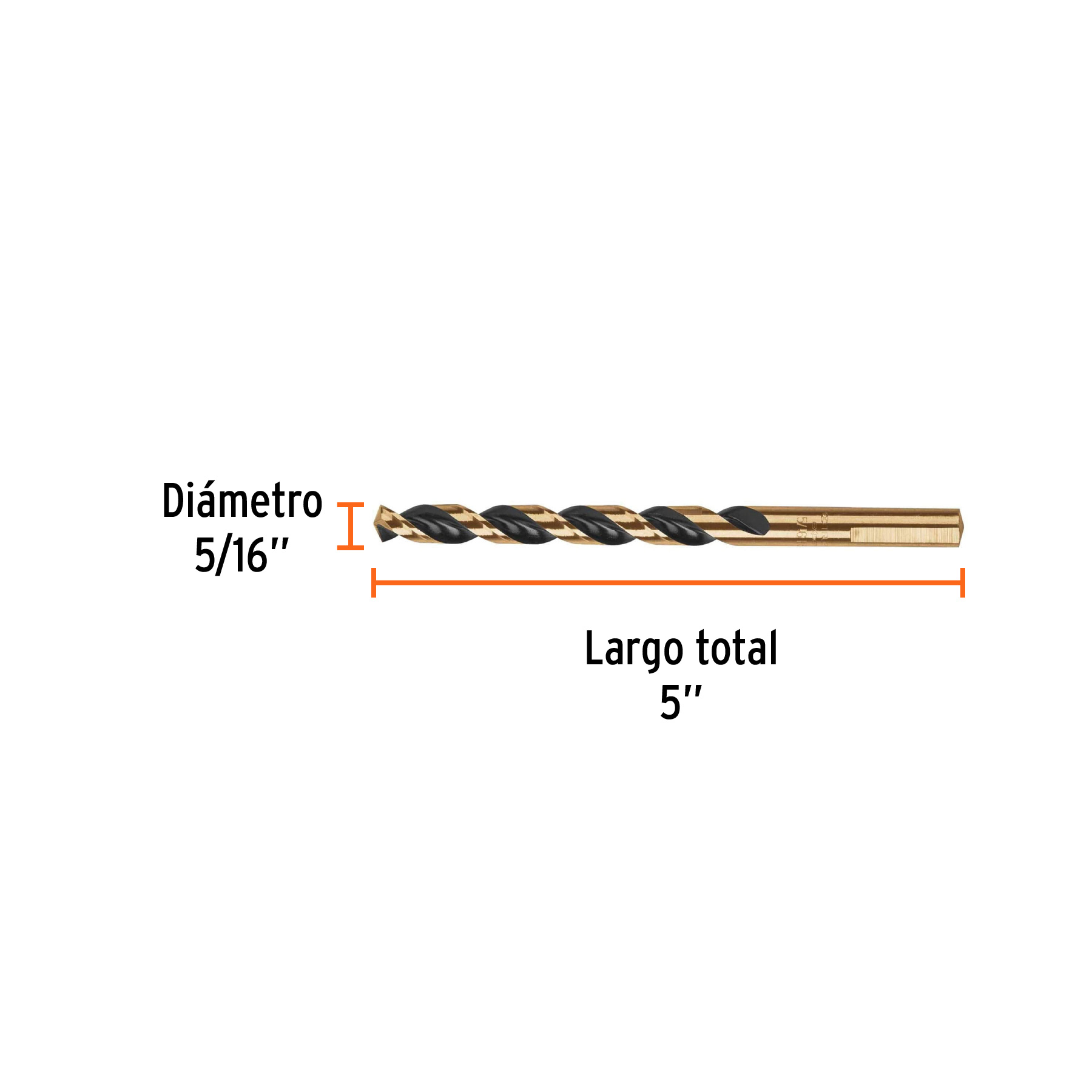Broca HSS 5/16' Trugold para metal, Truper Expert - Imagen 3