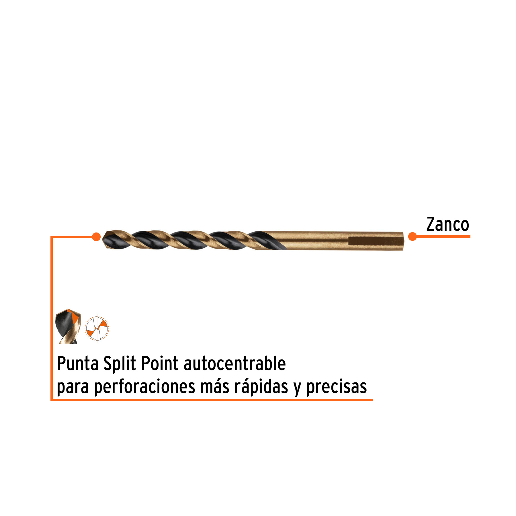 Broca HSS 6.0 mm Trugold para metal, Truper Expert - Imagen 2