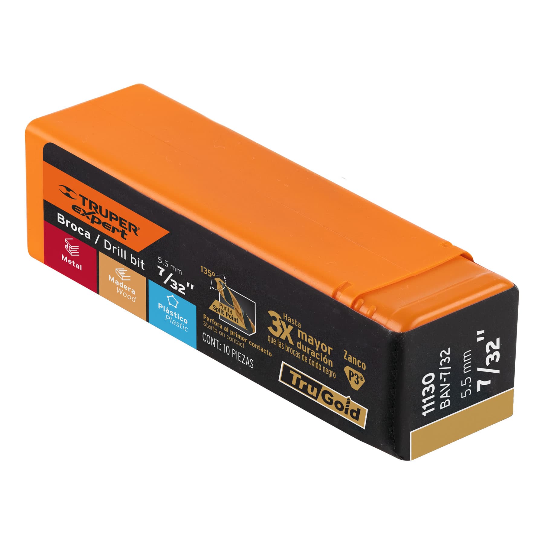 Broca HSS 7/32' Trugold para metal, Truper Expert - Imagen 4
