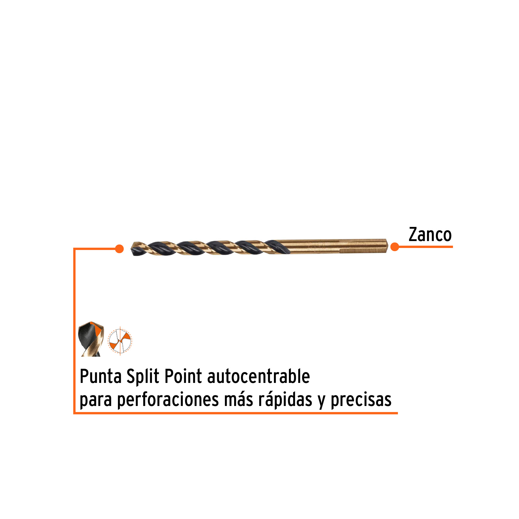 Broca HSS 7/32' Trugold para metal, Truper Expert - Imagen 2