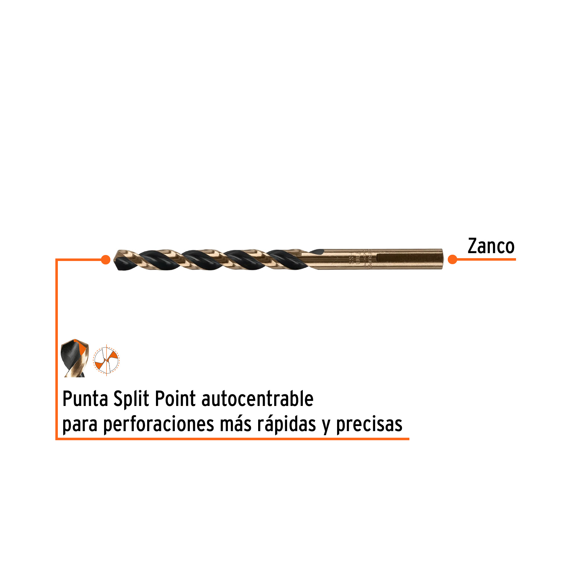 Broca HSS 7.0 mm Trugold para metal, Truper Expert - Imagen 2