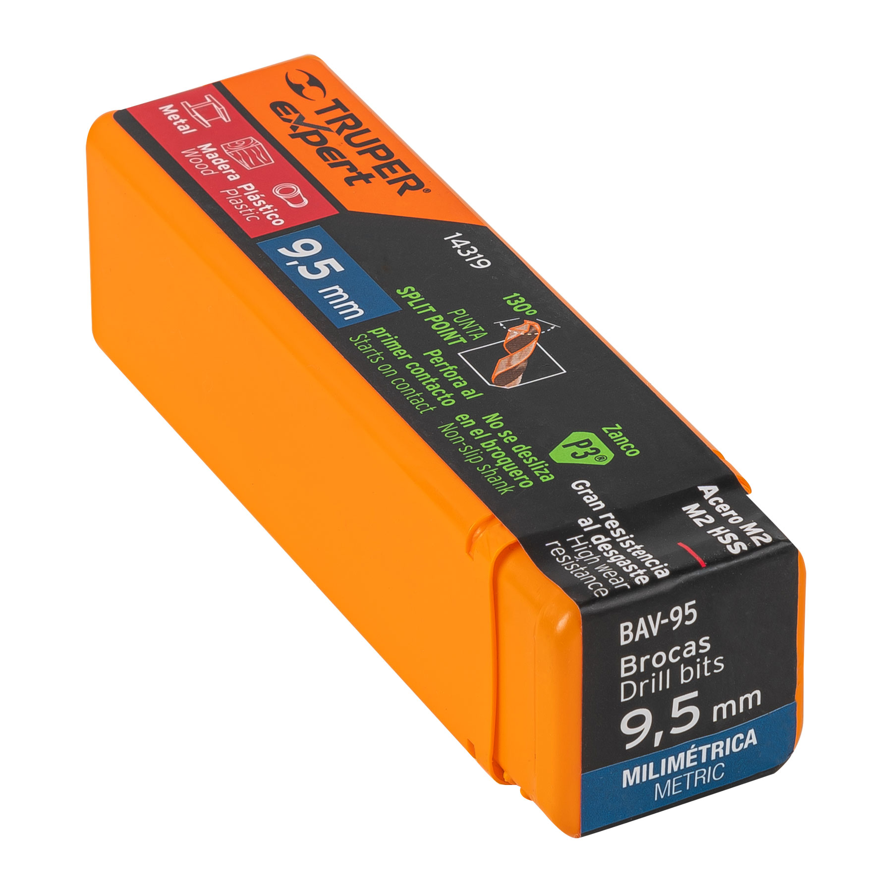 Broca HSS 9.5 mm Trugold para metal, Truper Expert - Imagen 4