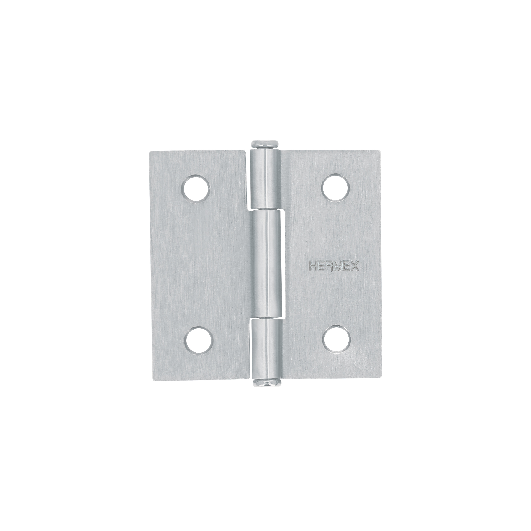 Bisagra cuadrada 2', satinado, cabeza plana, HERMEX