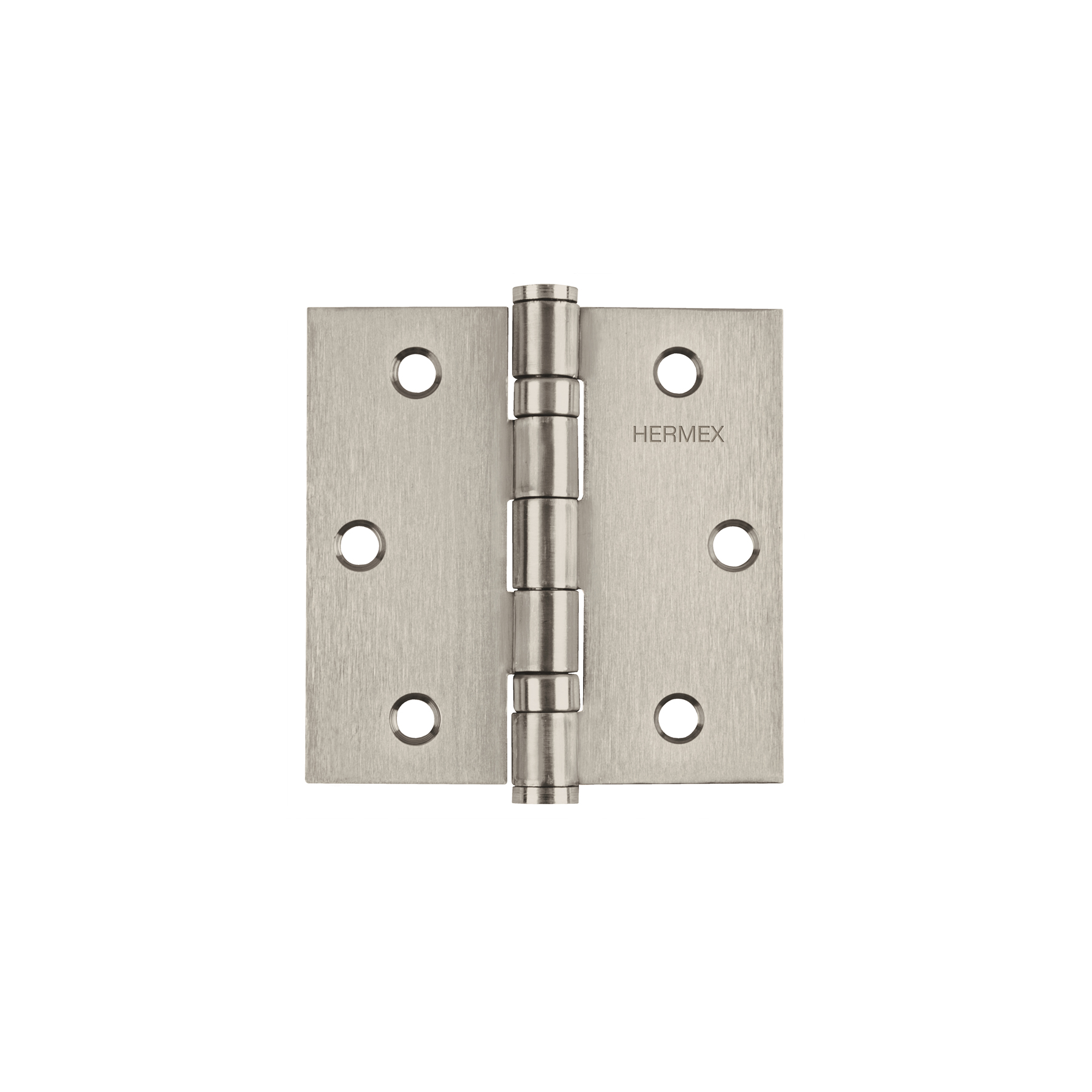 Bisagra cuadrada 3' acero inox, cabeza plana, HERMEX