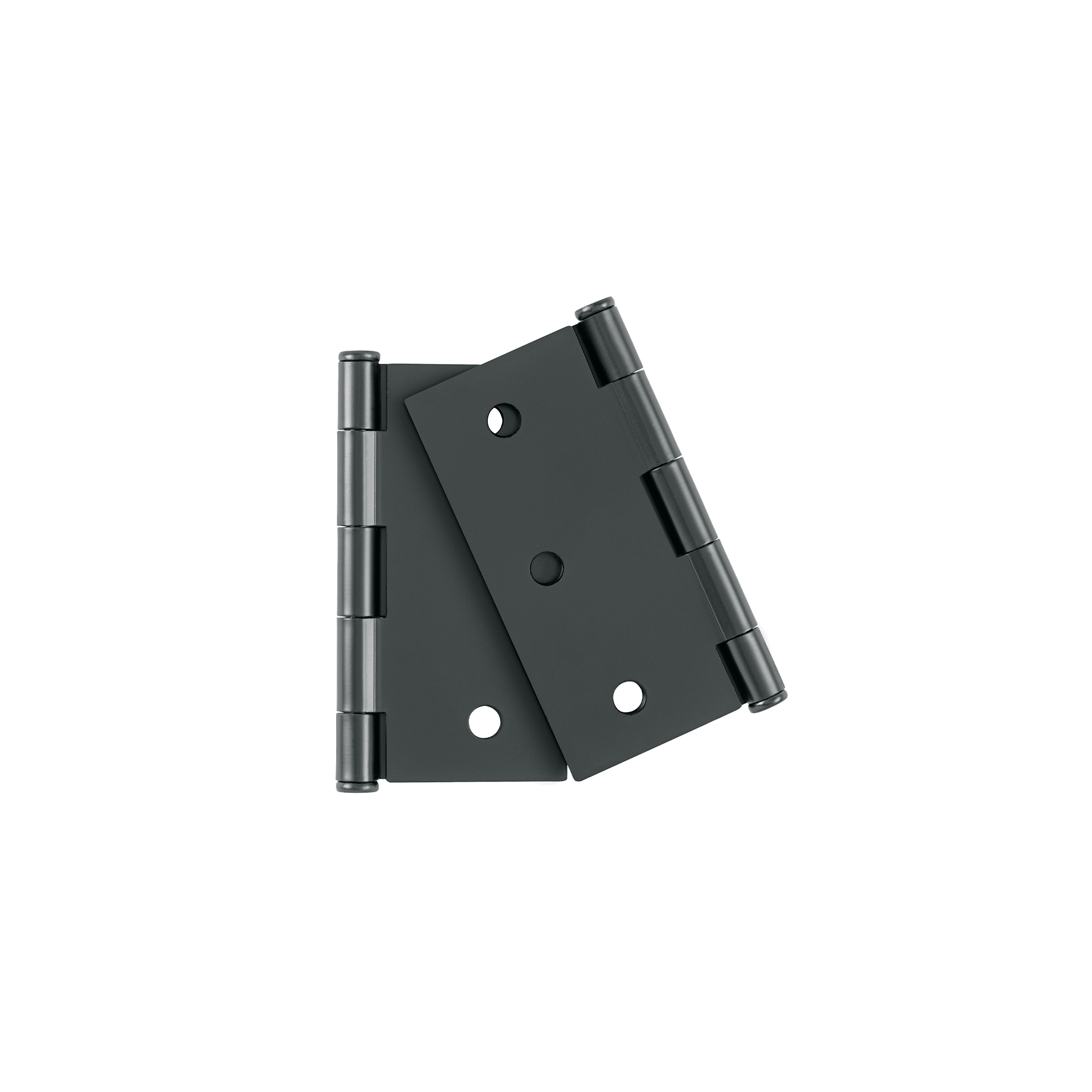 Bolsa c/2 bisagras cuadradas 3', plana, negro, BASIC