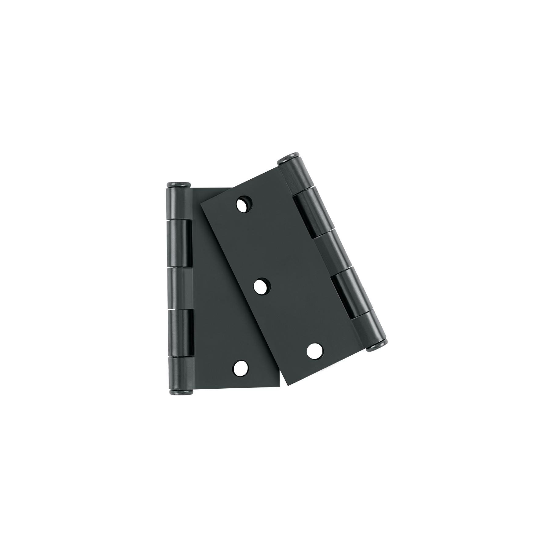 Bolsa c/2 bisagras cuadradas 3-1/2', plana, negro, HERMEX