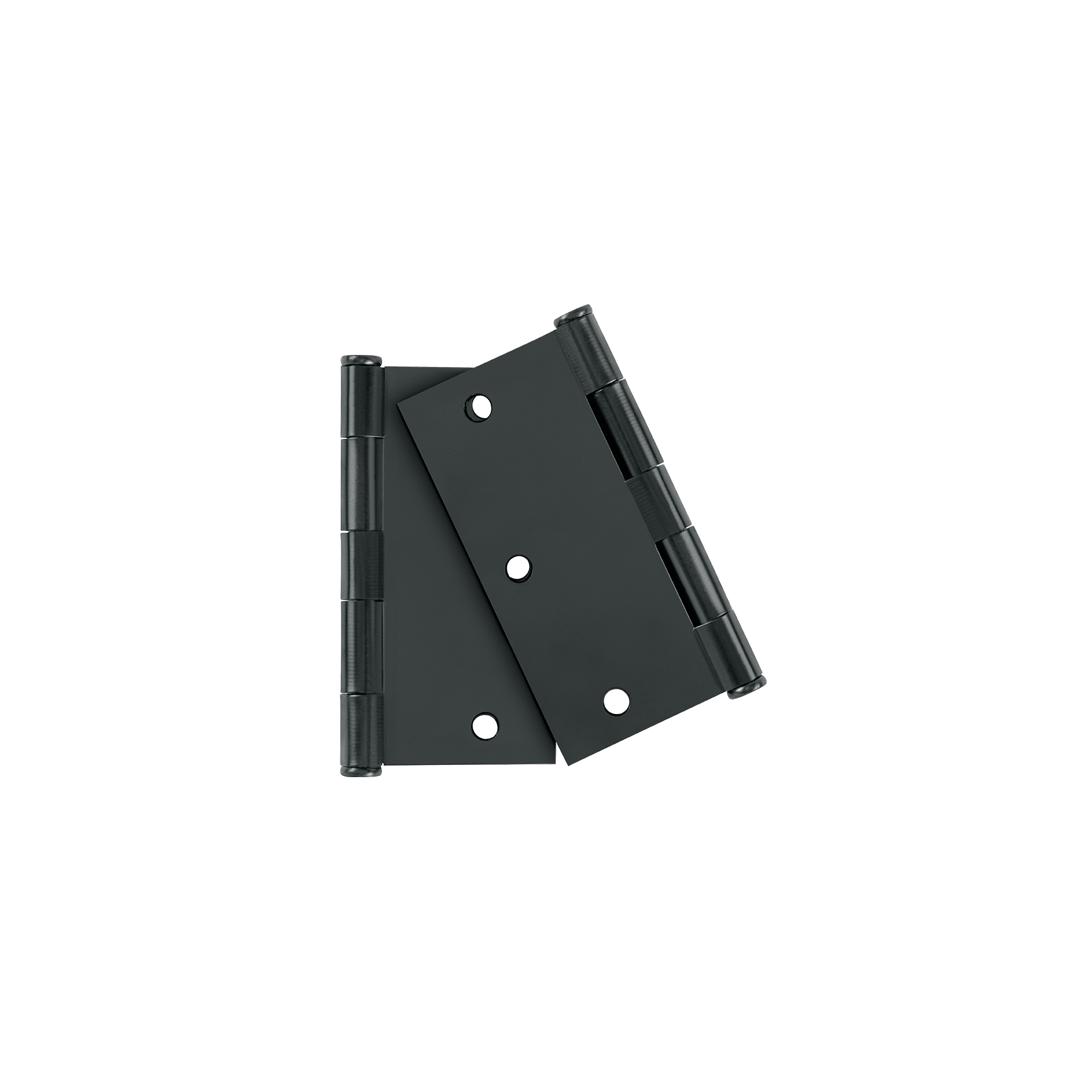 Bolsa c/2 bisagras cuadradas 3-1/2', plana, negro, BASIC