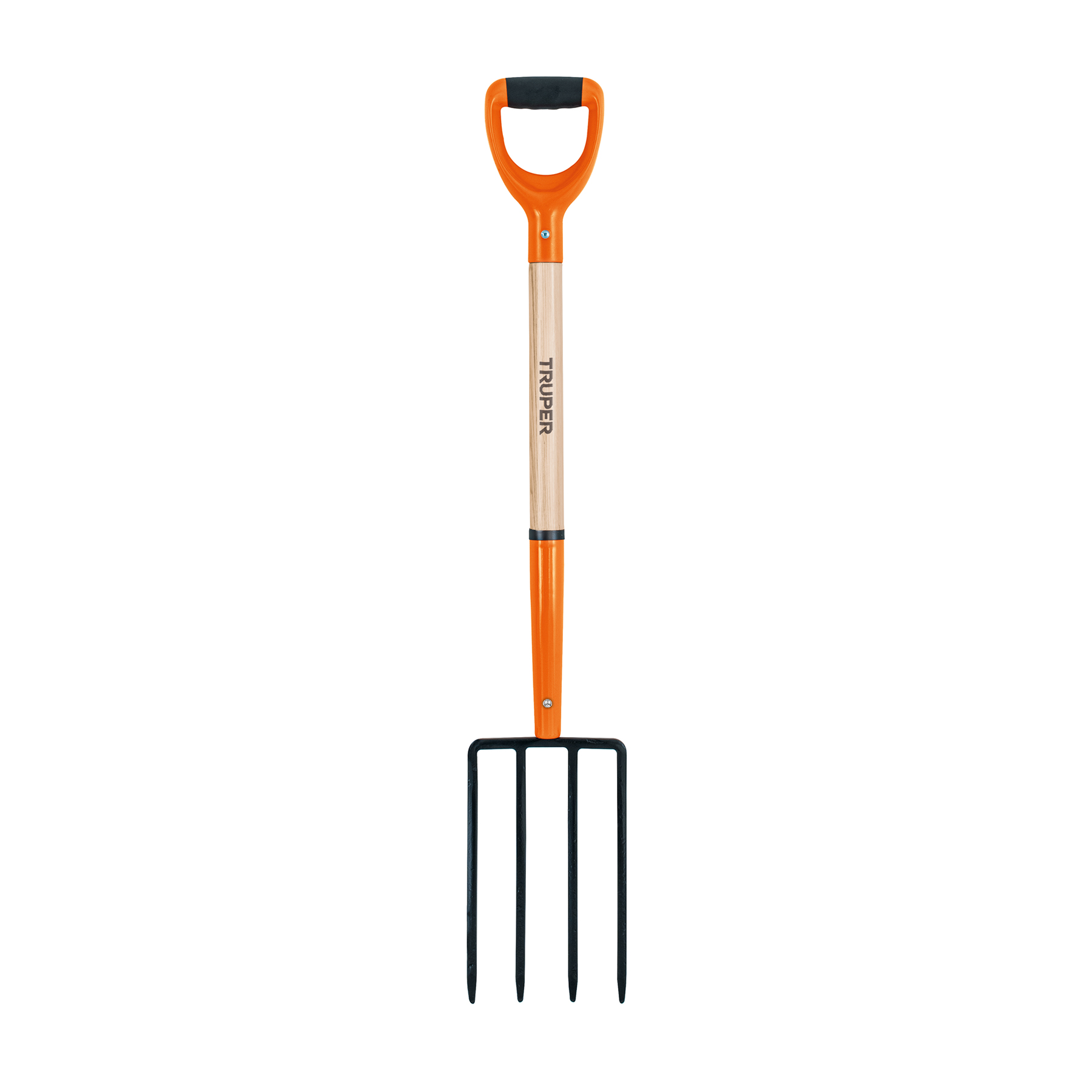 Bieldo para jardín, 4 dientes cuadrados, mgo 29', puño 'Y'